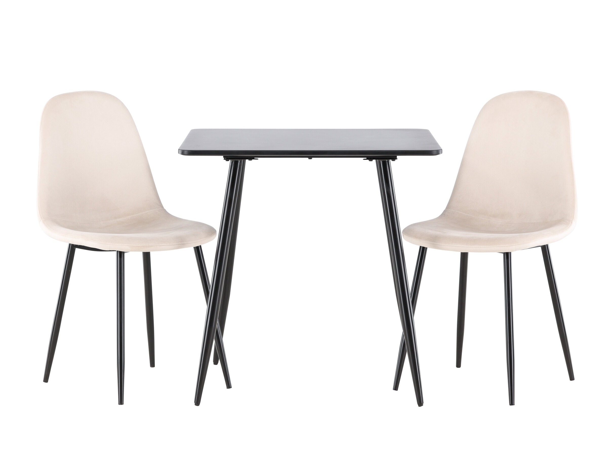 Salle à manger complète Dallas 4909 (Beige + Noir)