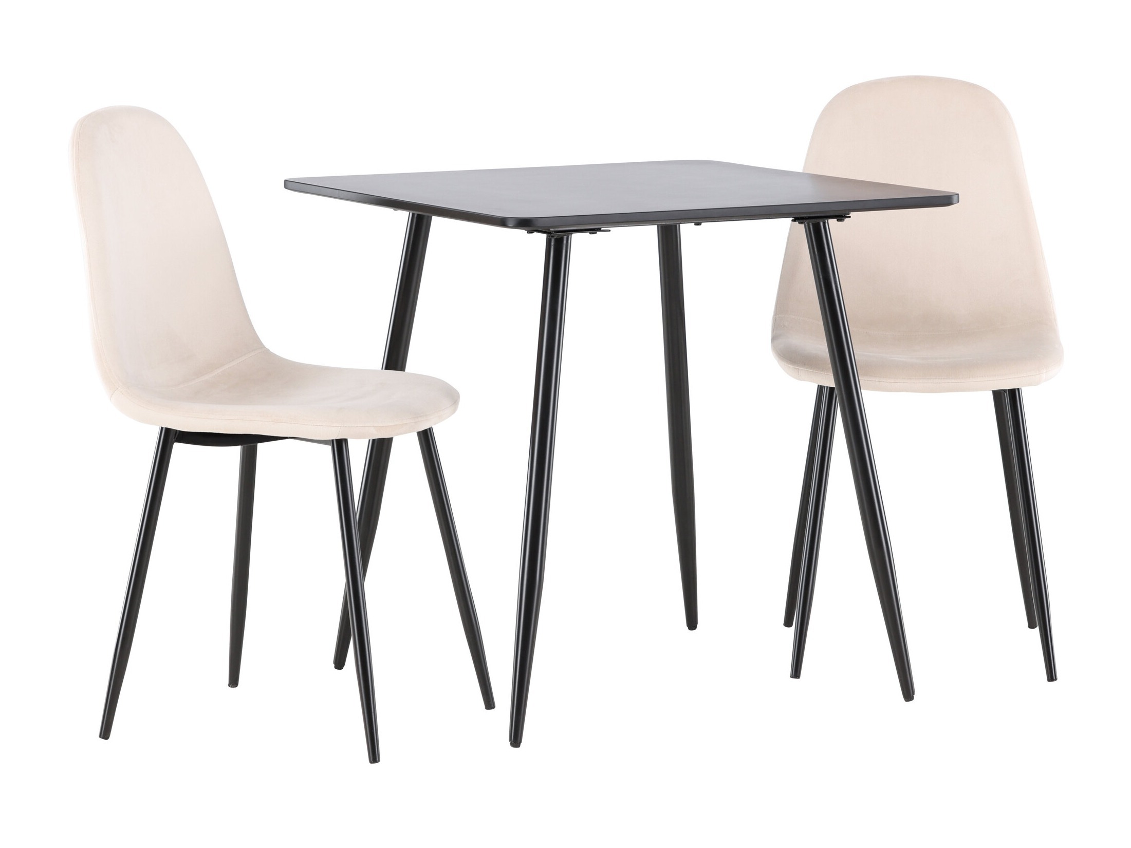Salle à manger complète Dallas 4909 (Beige + Noir)