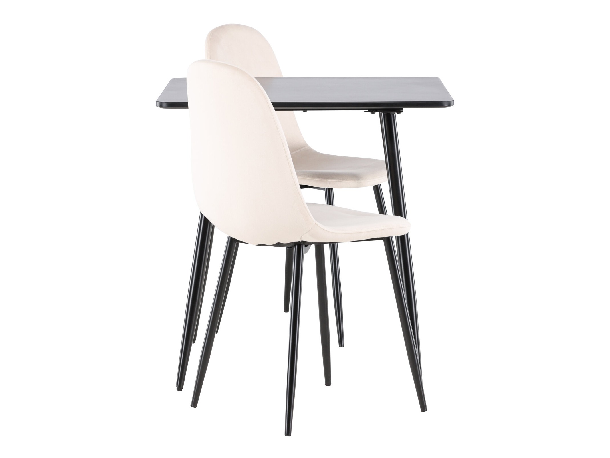 Salle à manger complète Dallas 4909 (Beige + Noir)