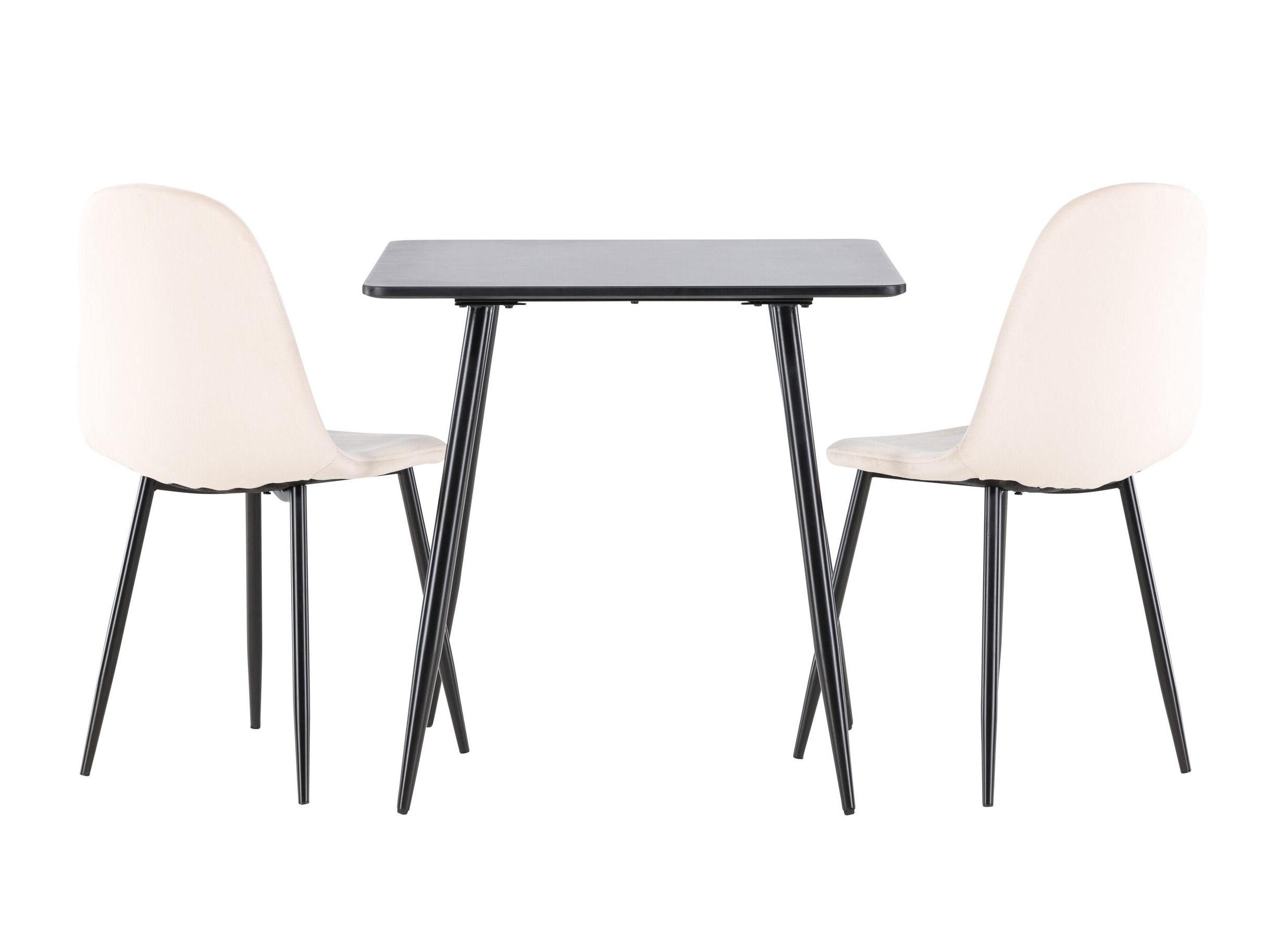 Salle à manger complète Dallas 4909 (Beige + Noir)