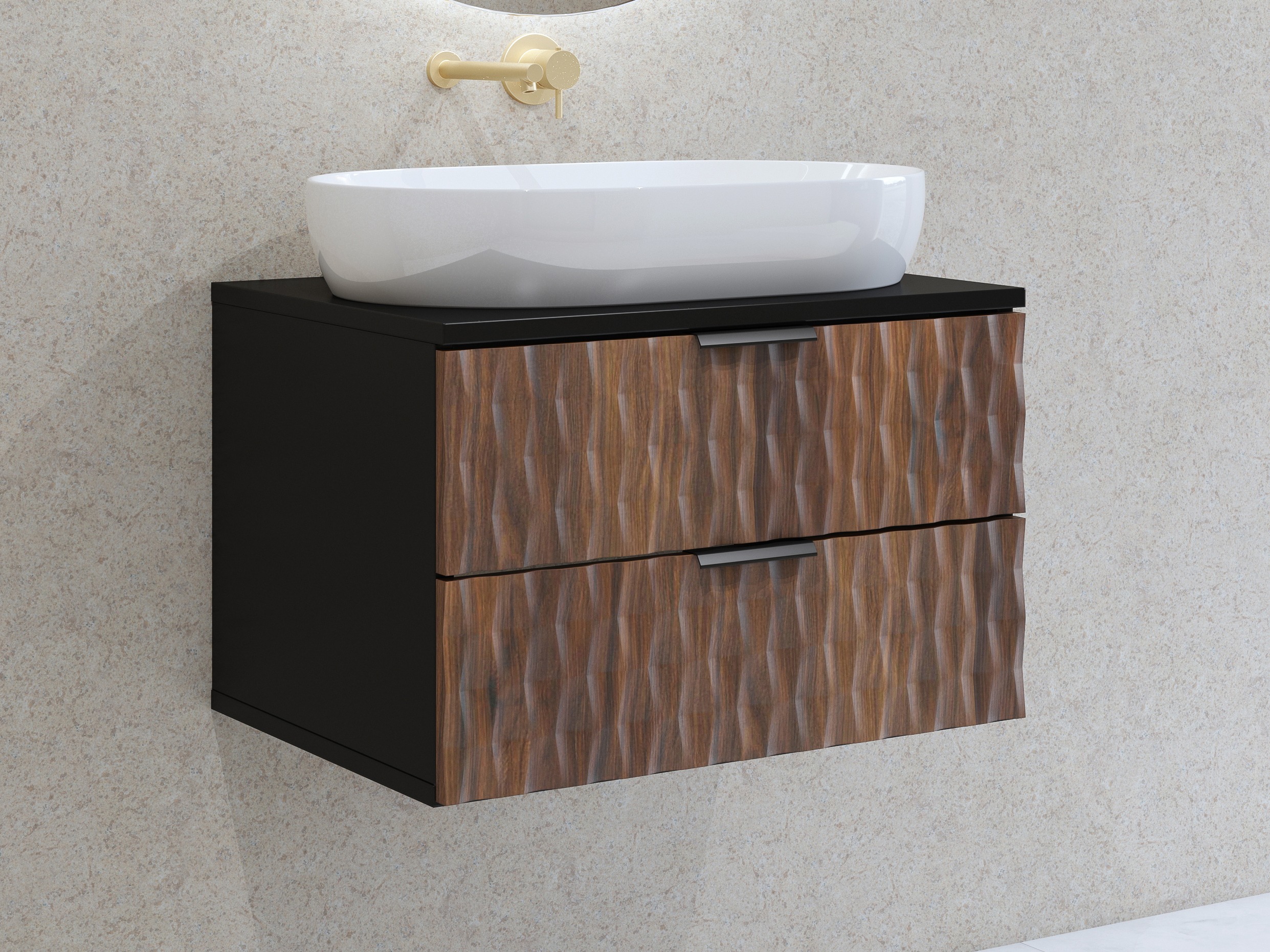 Armoire de salle de bains murale pour lavabo Elitese 102