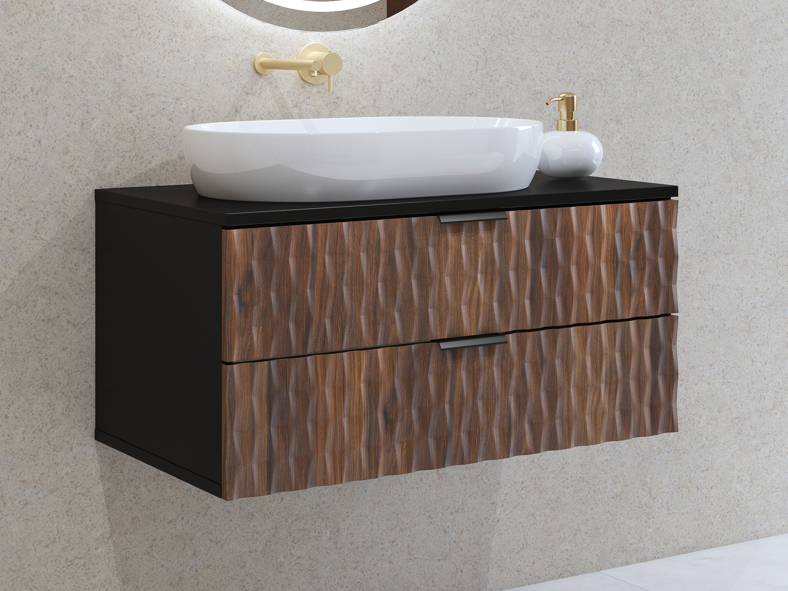 Armoire de salle de bains murale pour lavabo Elitese 103