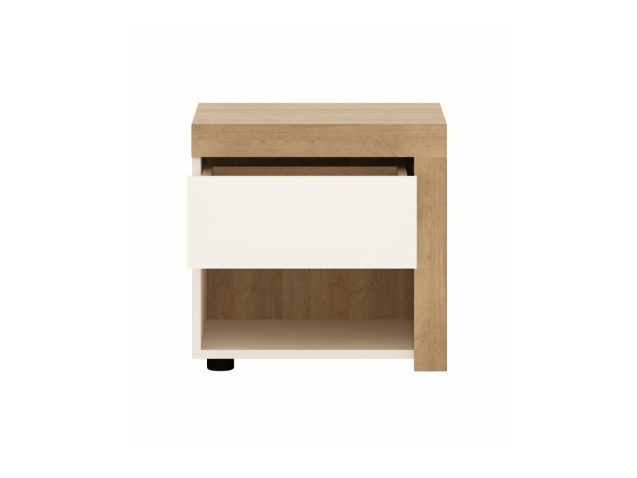 Ensemble de chambre Feldeli 122 (Riviera chêne + Blanc brillant)