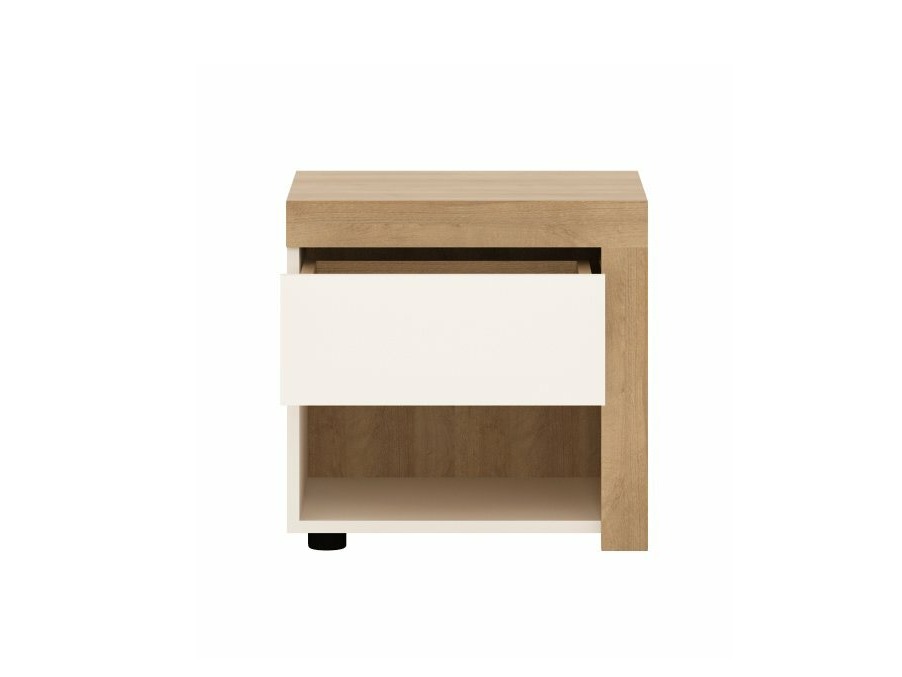 Ensemble de chambre Feldeli 122 (Riviera chêne + Blanc brillant)