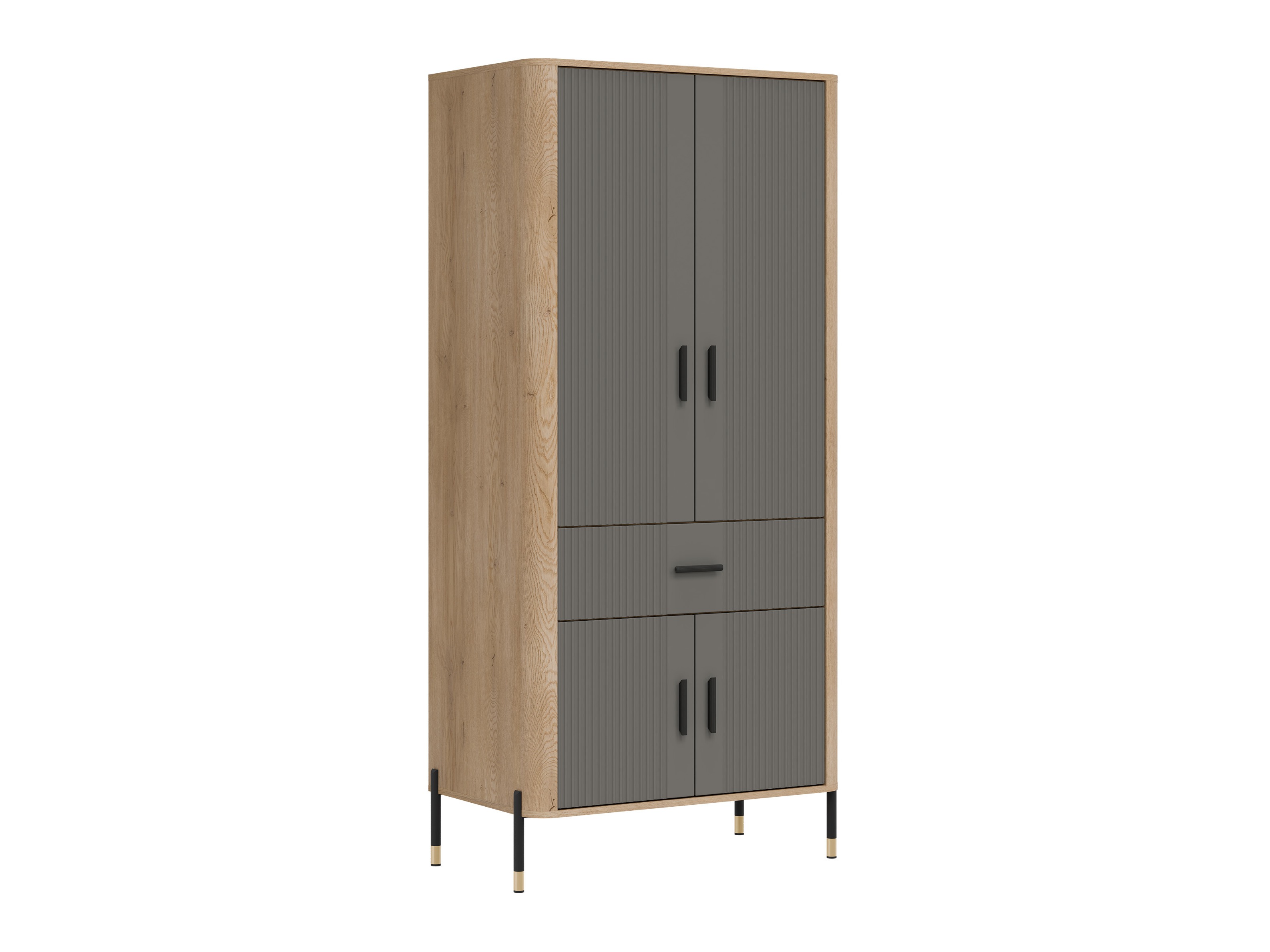 Armoire Flosora 133 (Gris)