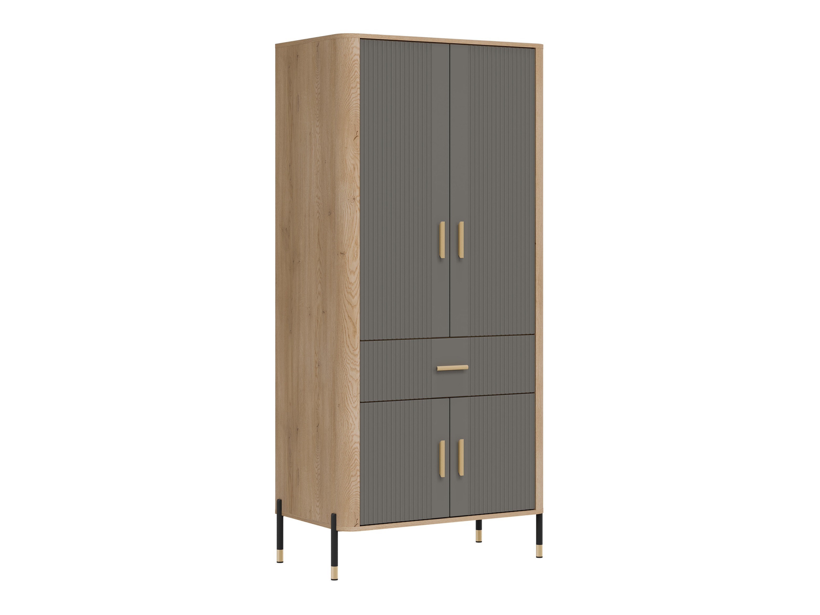 Armoire Flosora 133 (Gris)