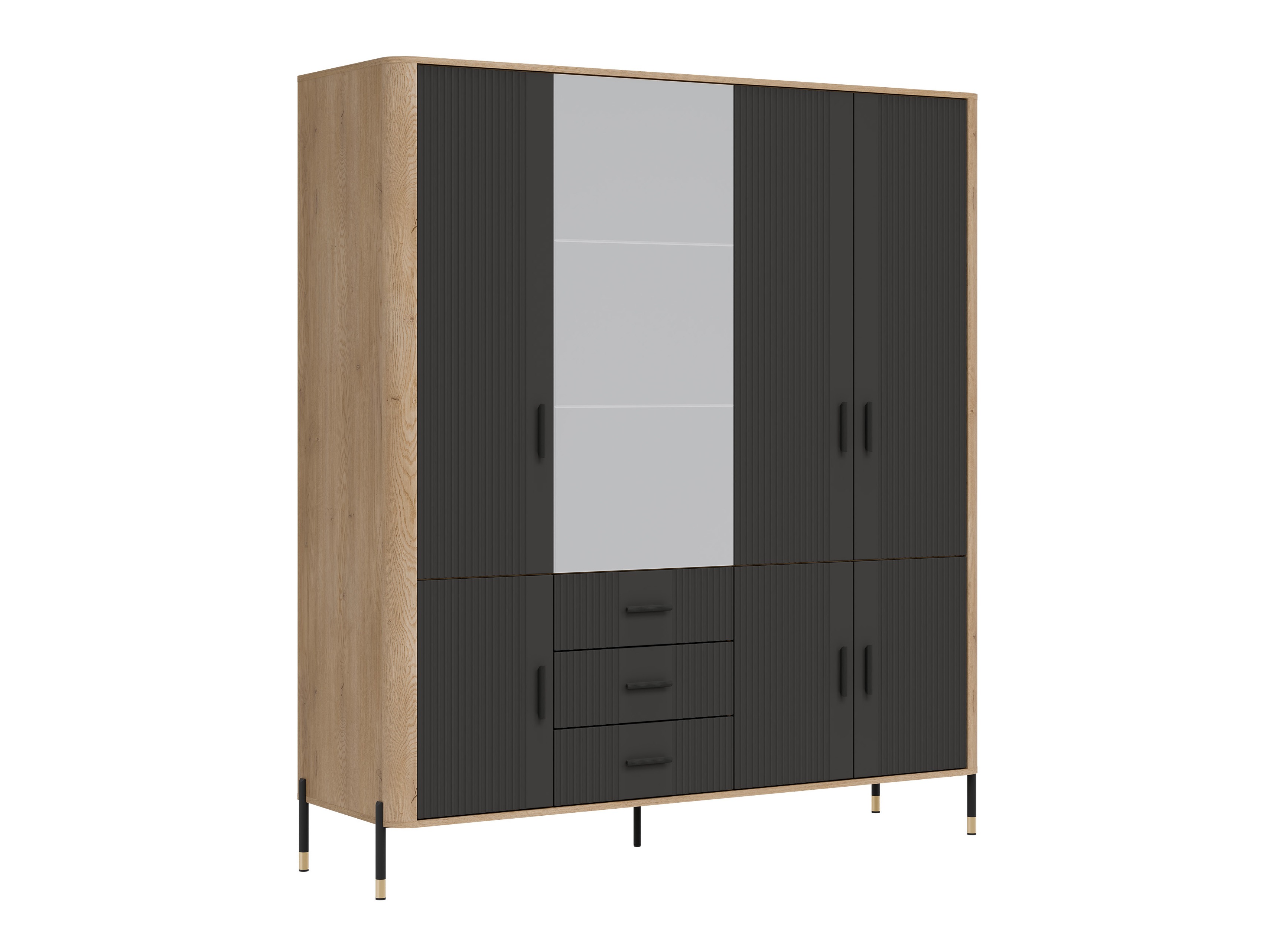 Armoire Flosora 135 (Anthracite)