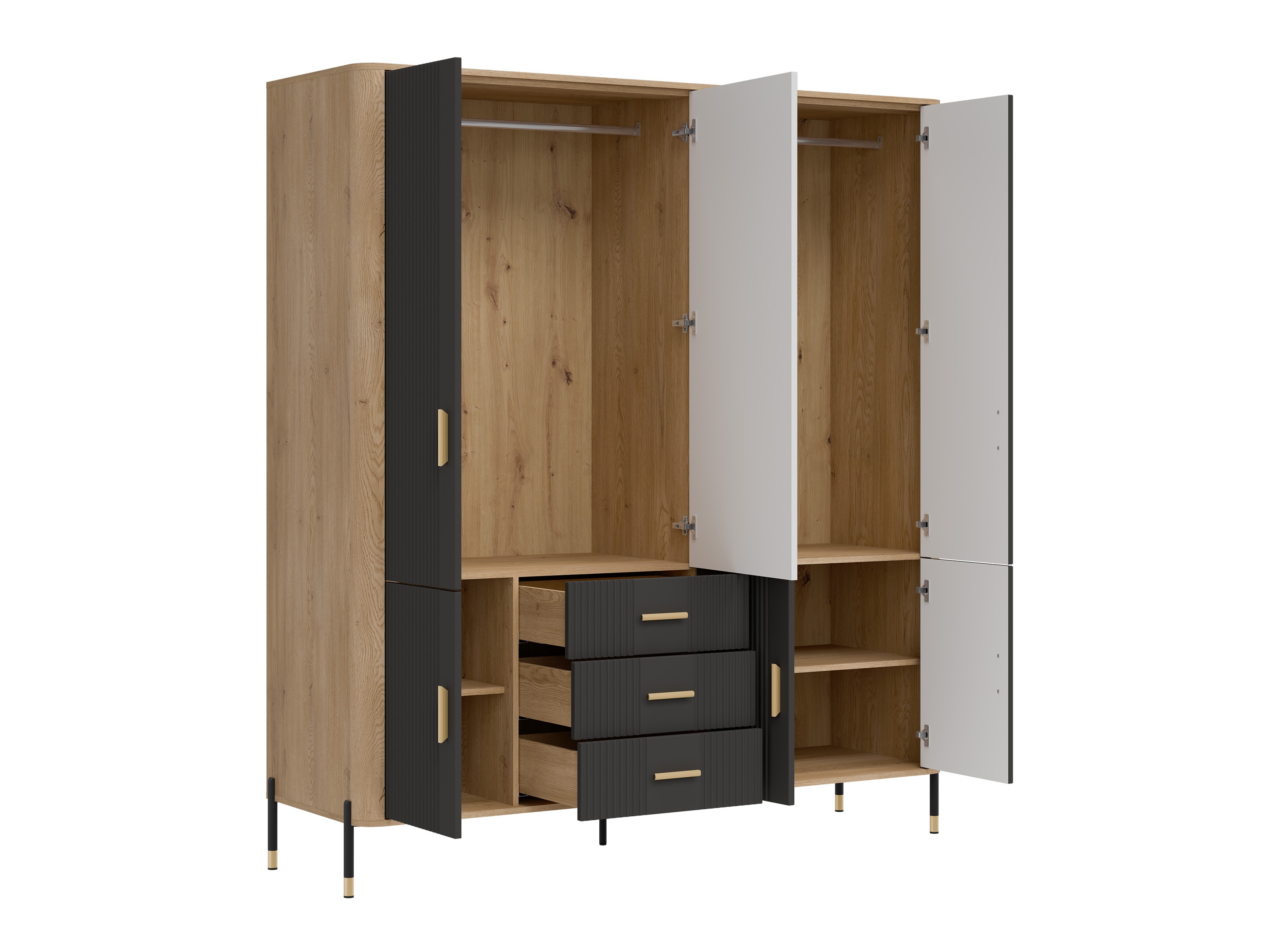 Armoire Flosora 135 (Anthracite)