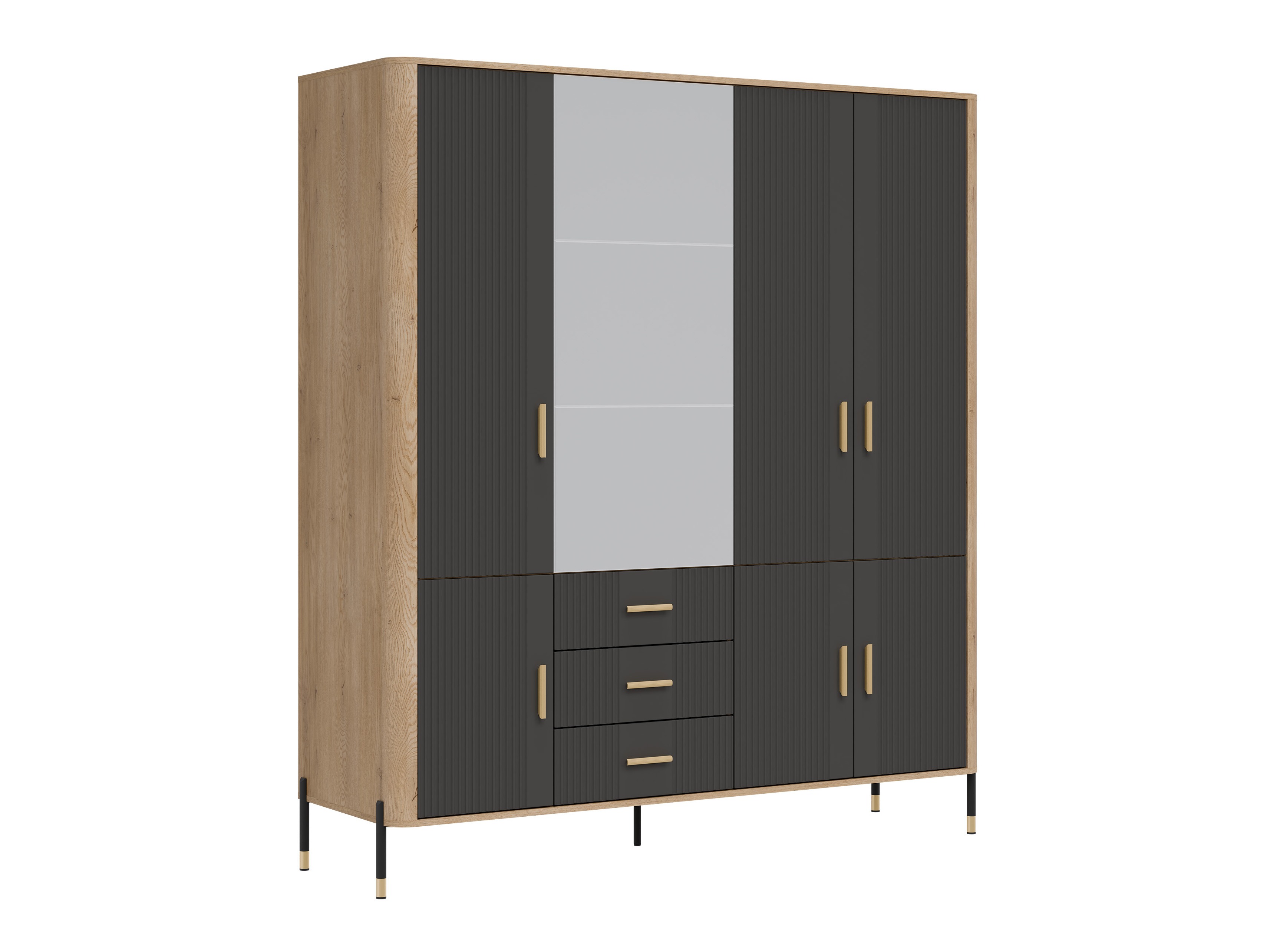 Armoire Flosora 135 (Anthracite)