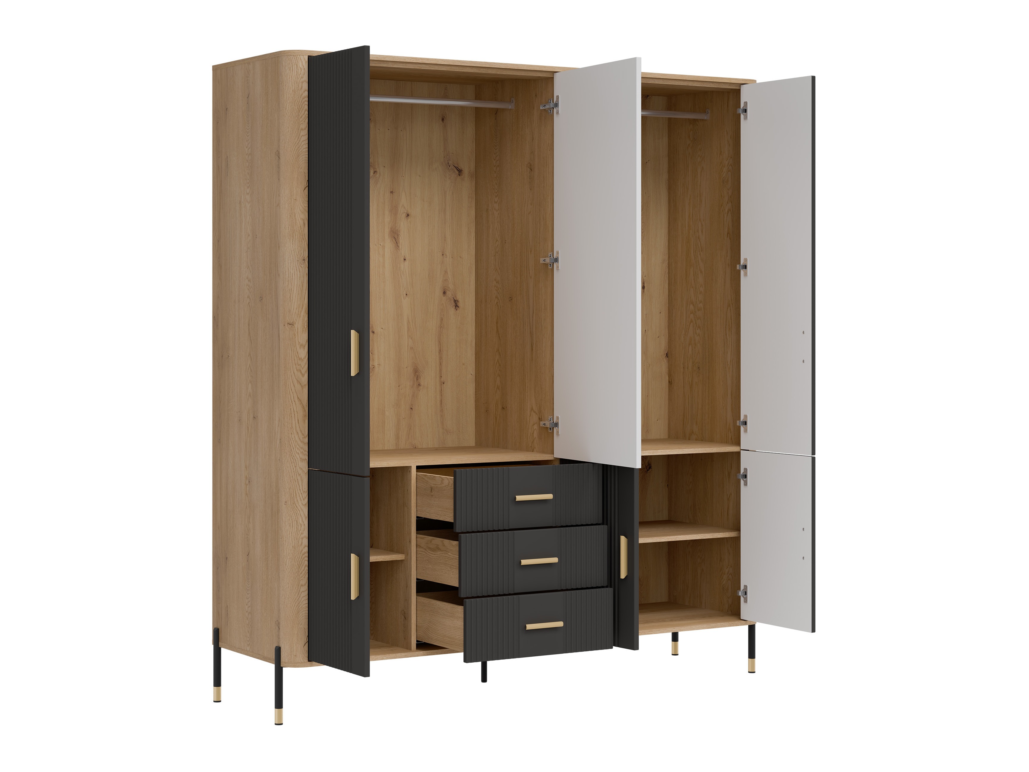 Armoire Flosora 135 (Anthracite)