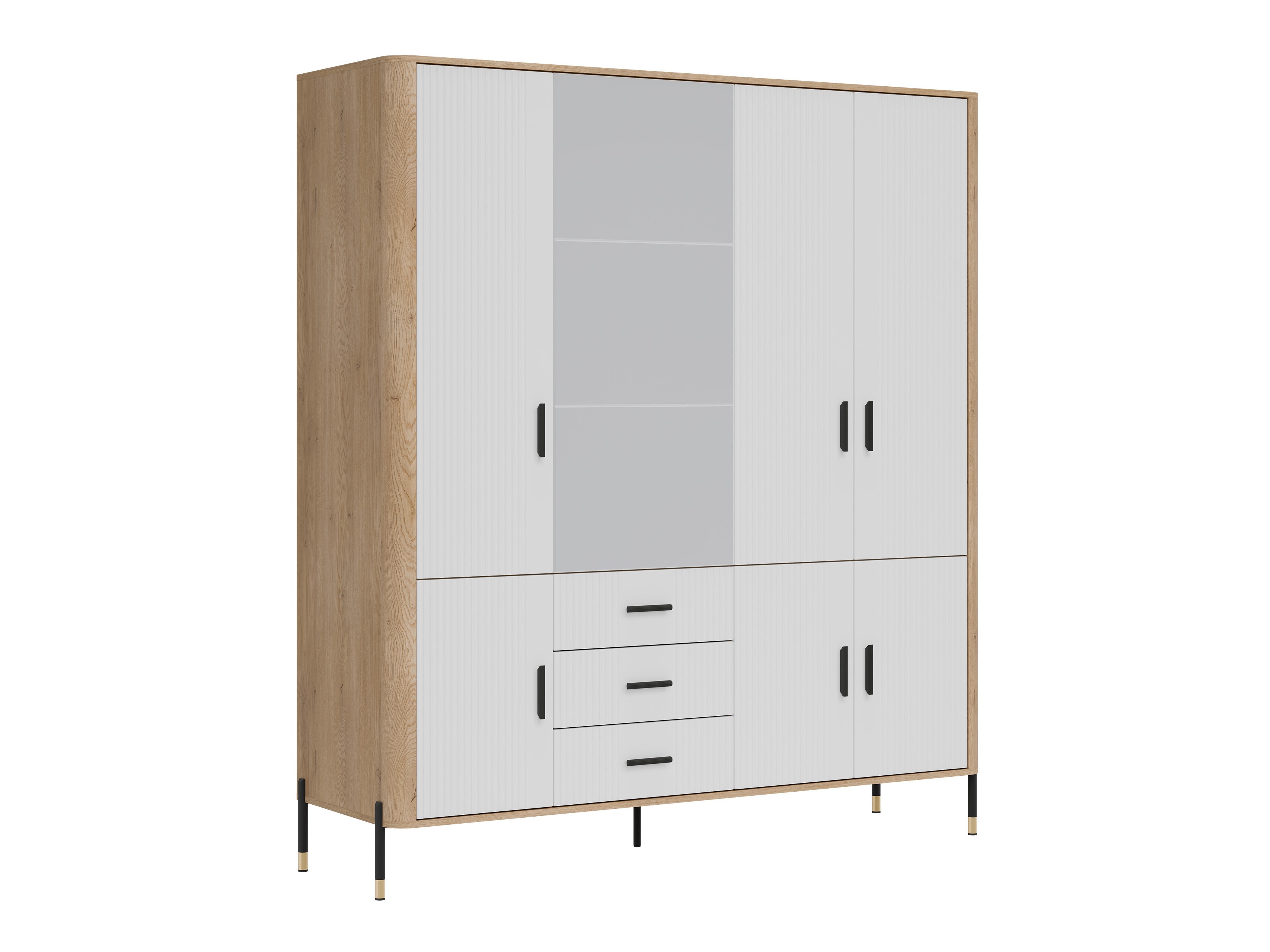 Armoire Flosora 135 (Blanc)