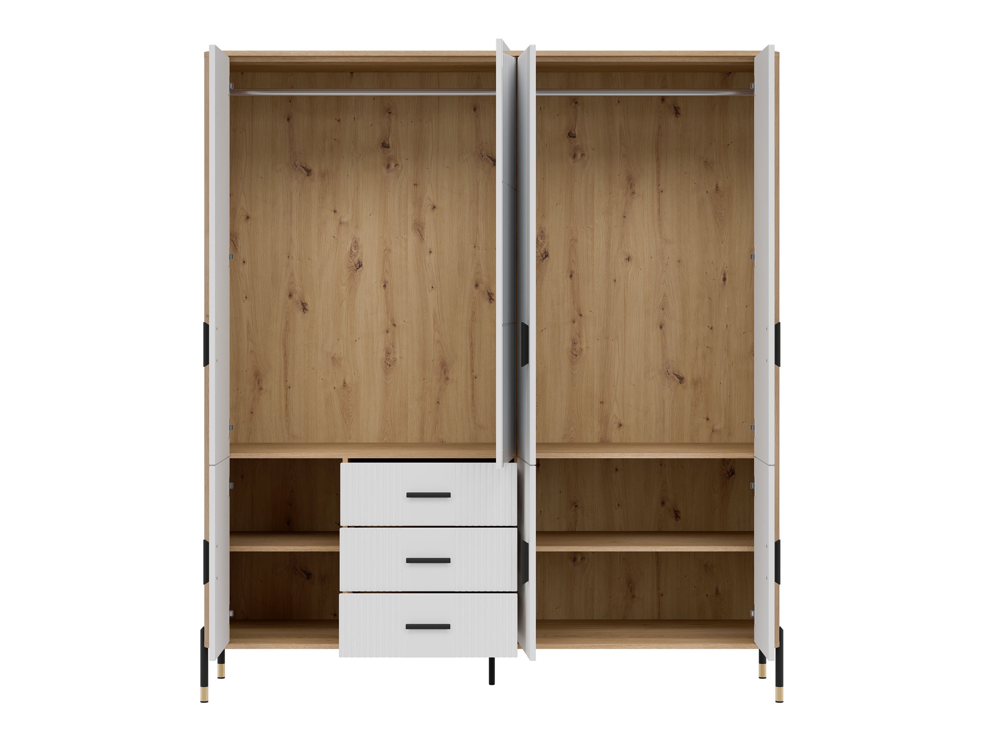Armoire Flosora 135 (Blanc)
