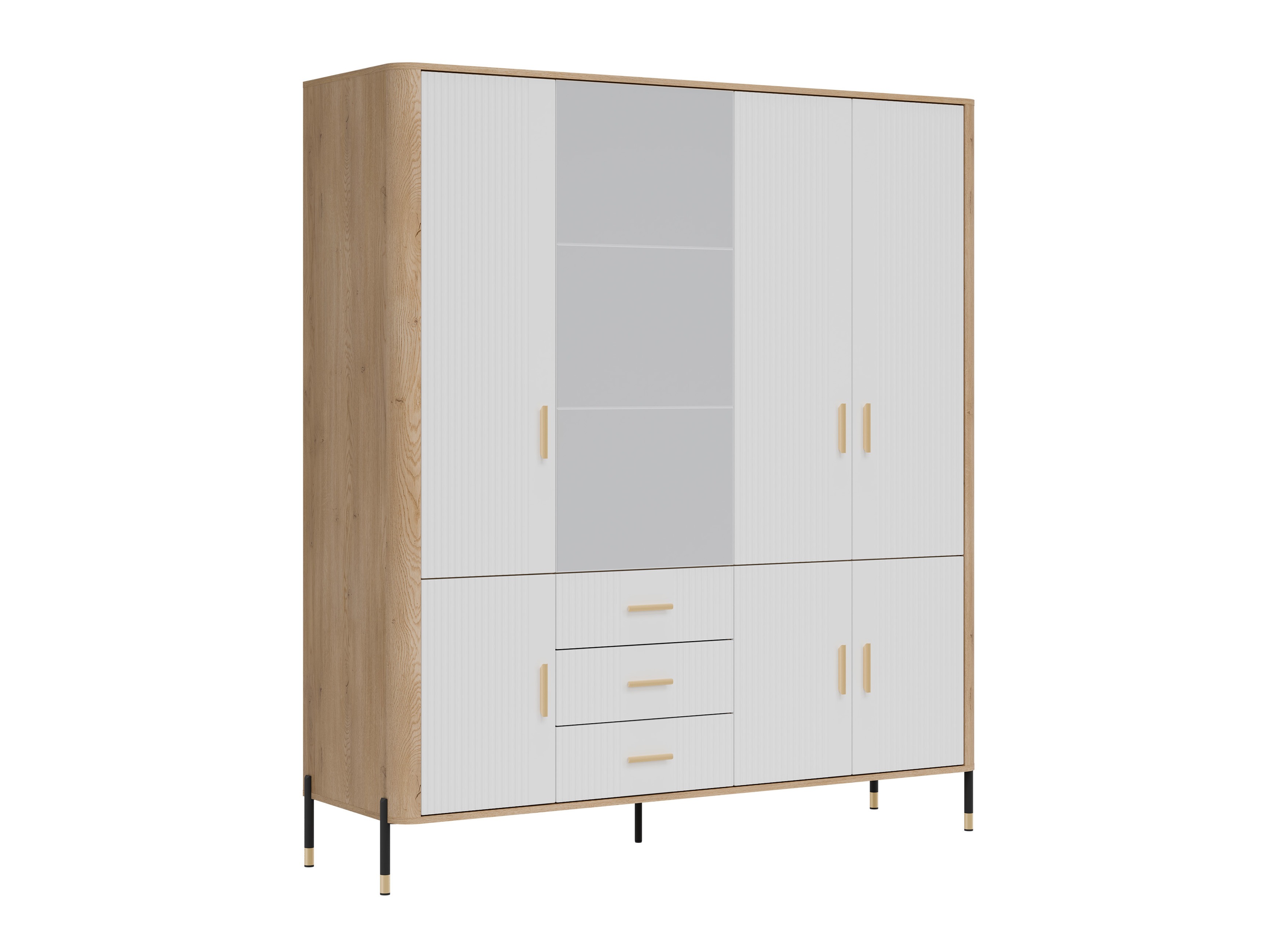 Armoire Flosora 135 (Blanc)