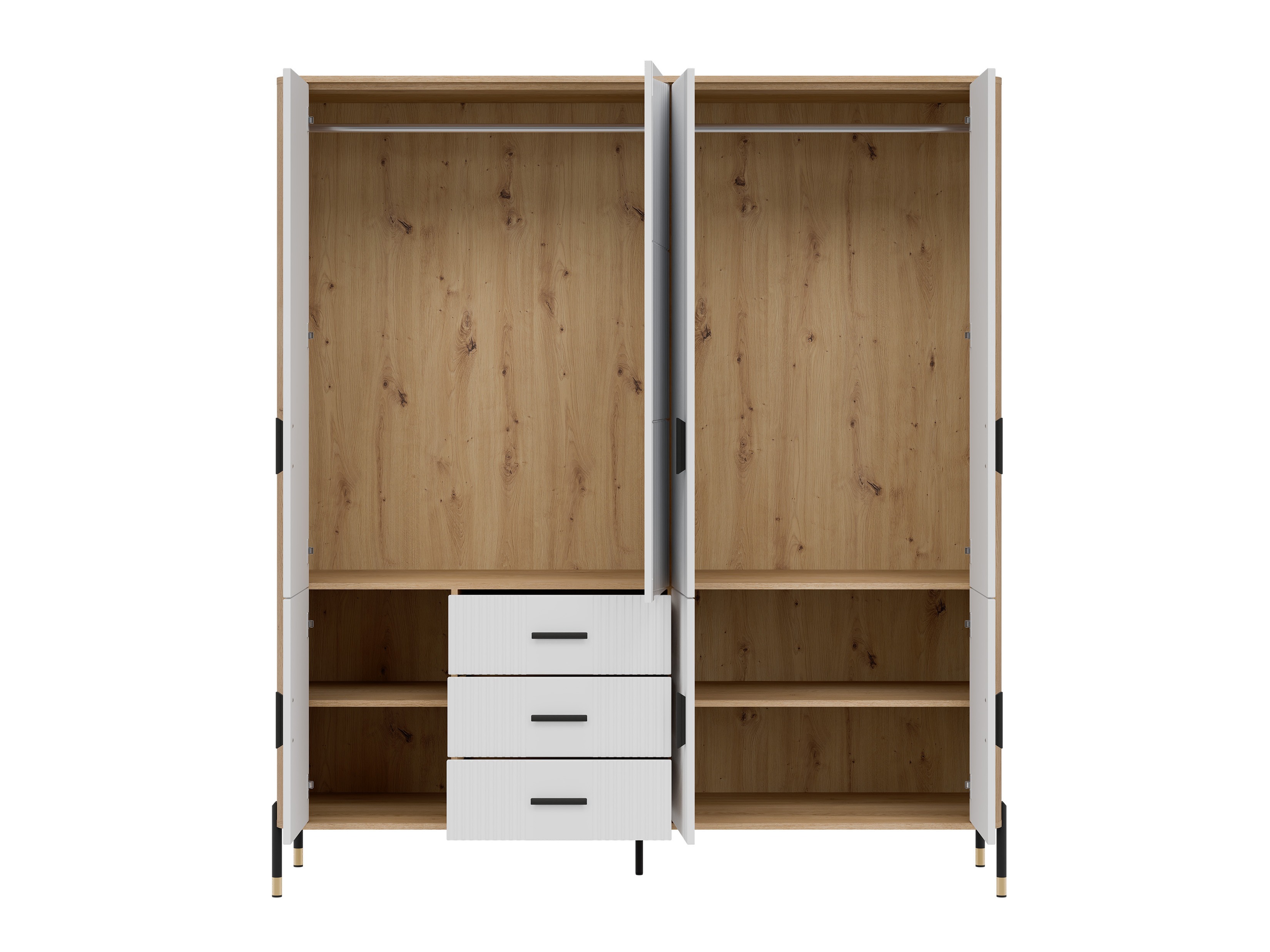 Armoire Flosora 135 (Blanc)