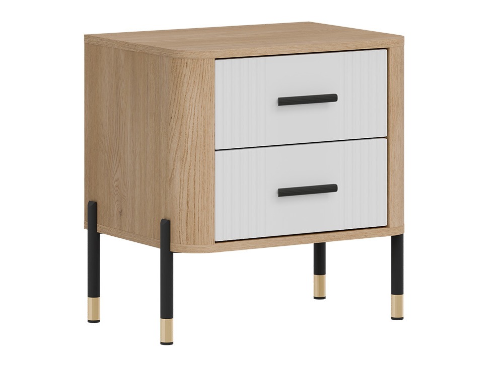 Table de chevet Flosora 140 (Blanc)