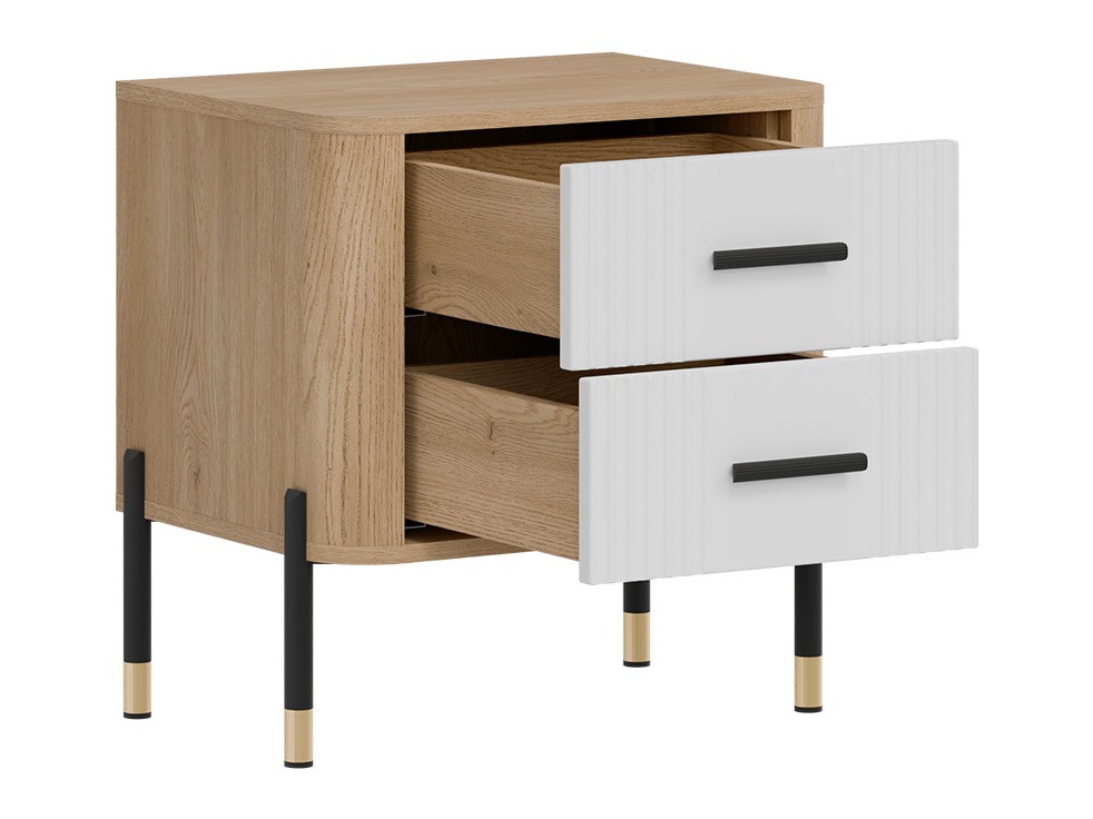 Table de chevet Flosora 140 (Blanc)