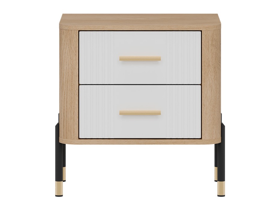 Table de chevet Flosora 140 (Blanc)