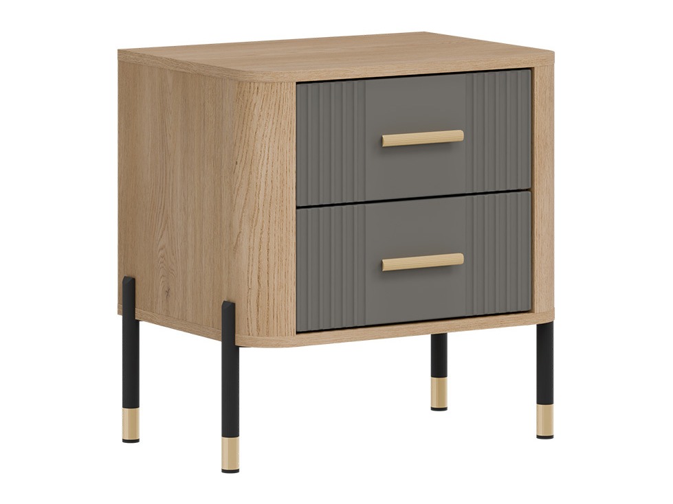 Table de chevet Flosora 140 (Gris)