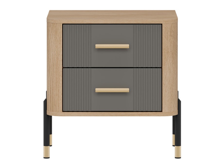 Table de chevet Flosora 140 (Gris)