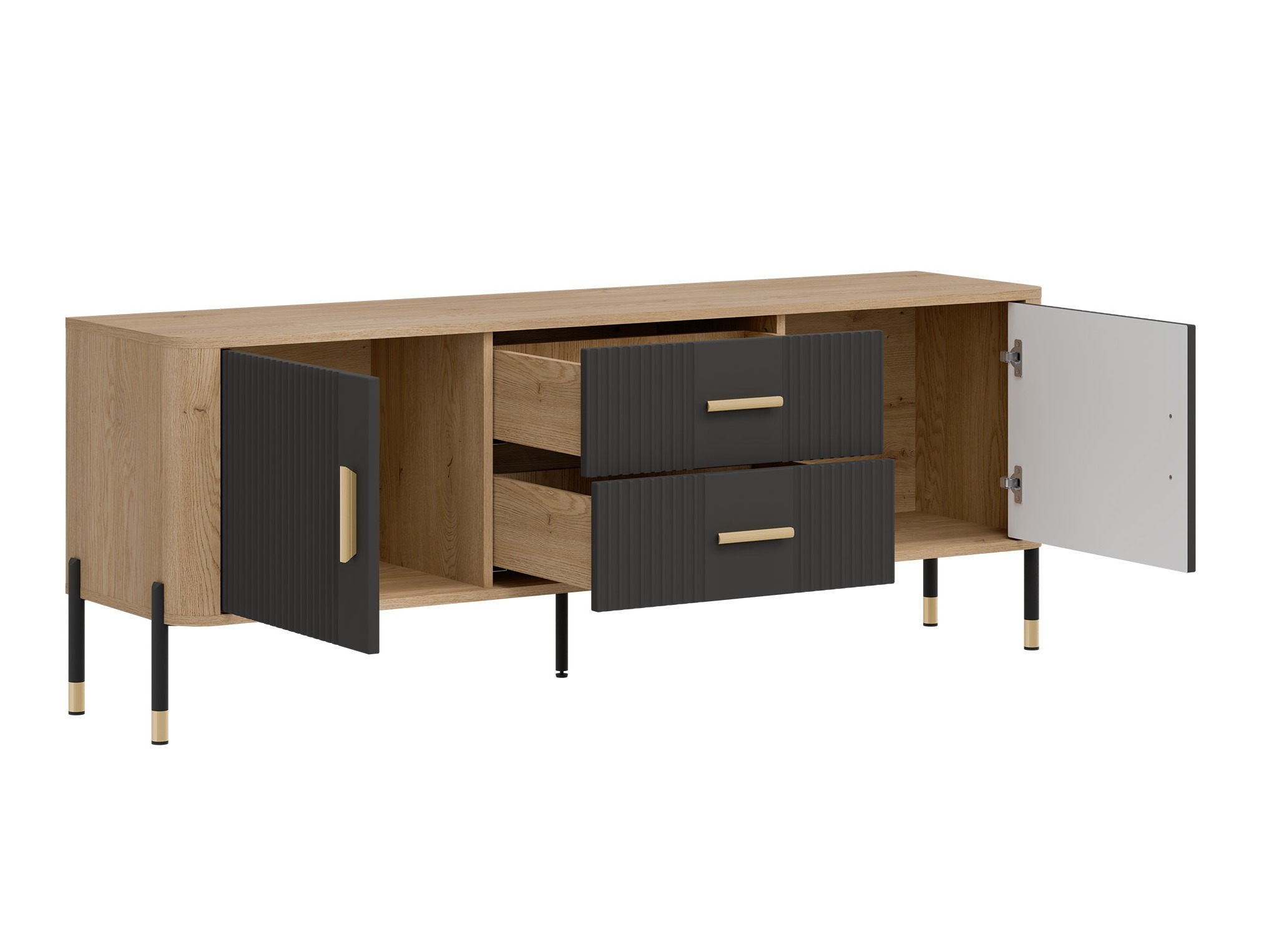 Ensemble de salon Flosora 147 (Anthracite)