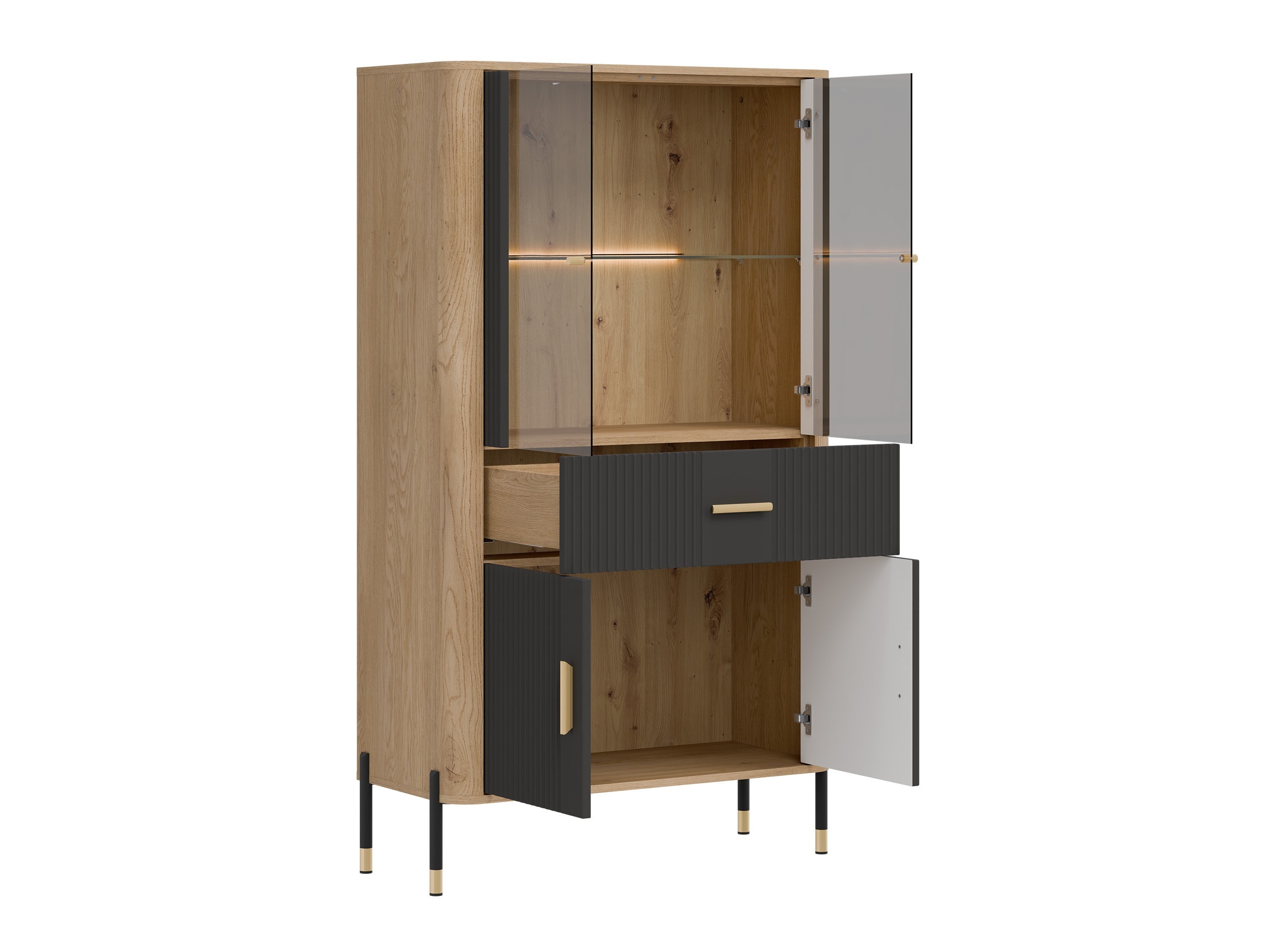Ensemble de salon Flosora 147 (Anthracite)