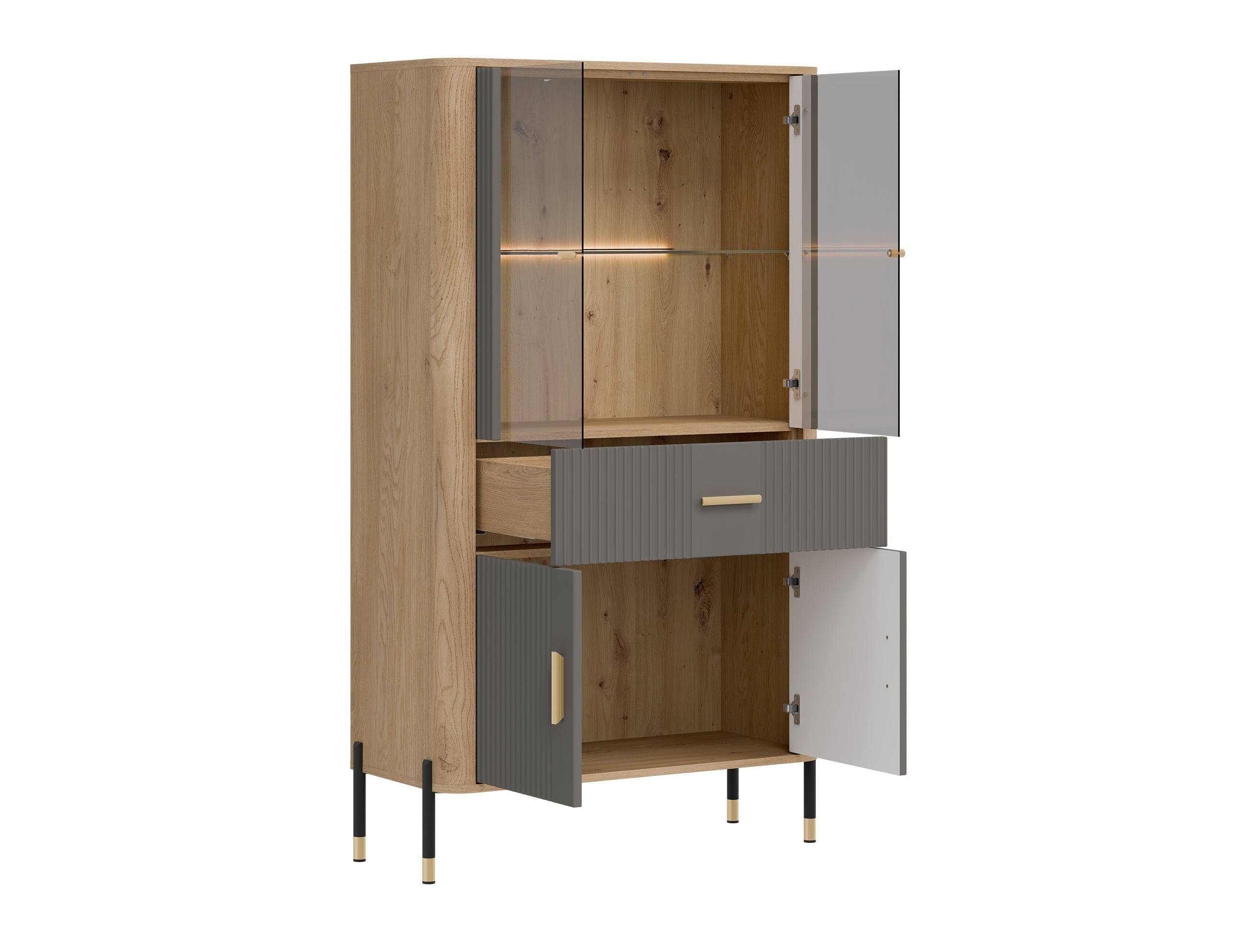 Ensemble de salon Flosora 147 (Gris)