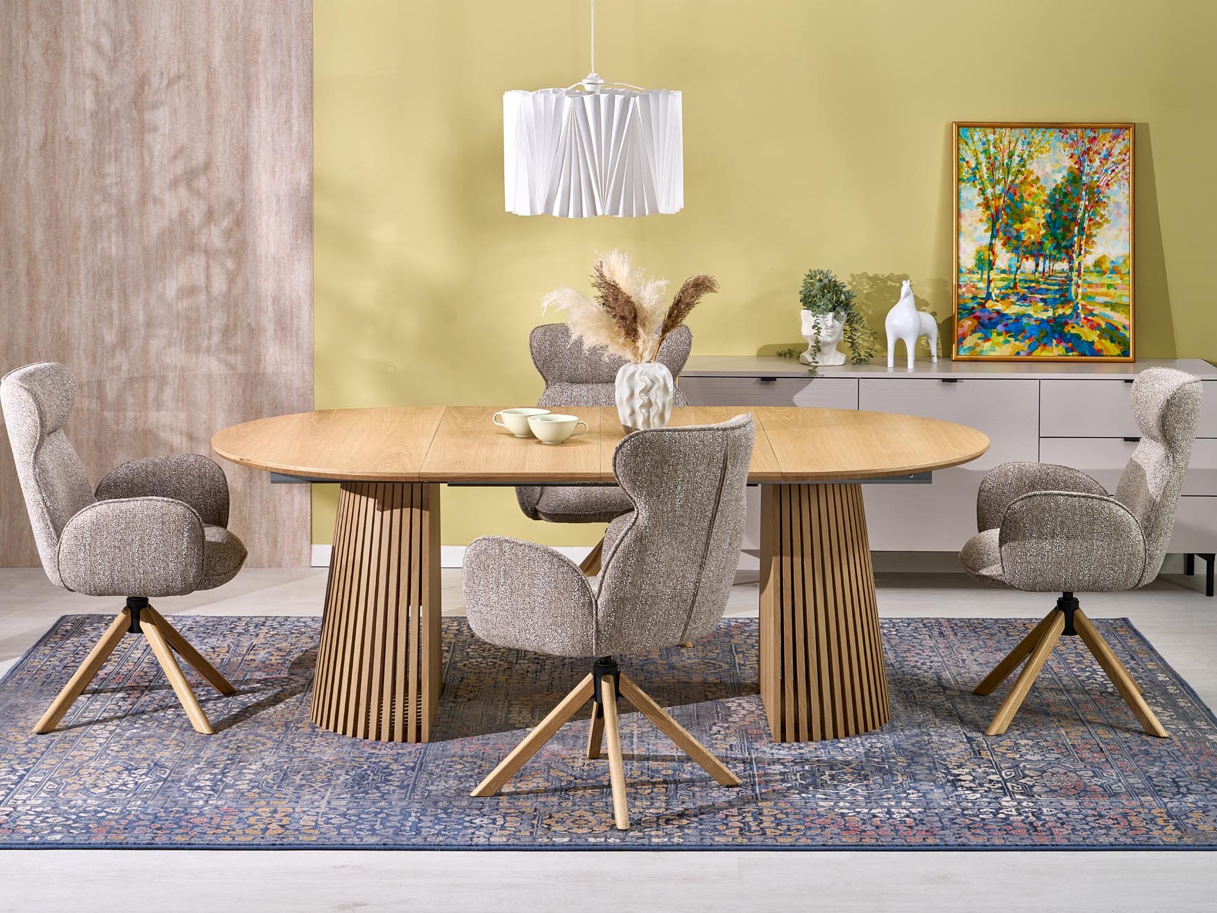 Chaise Houston 2041 (Beige + Clair bois)