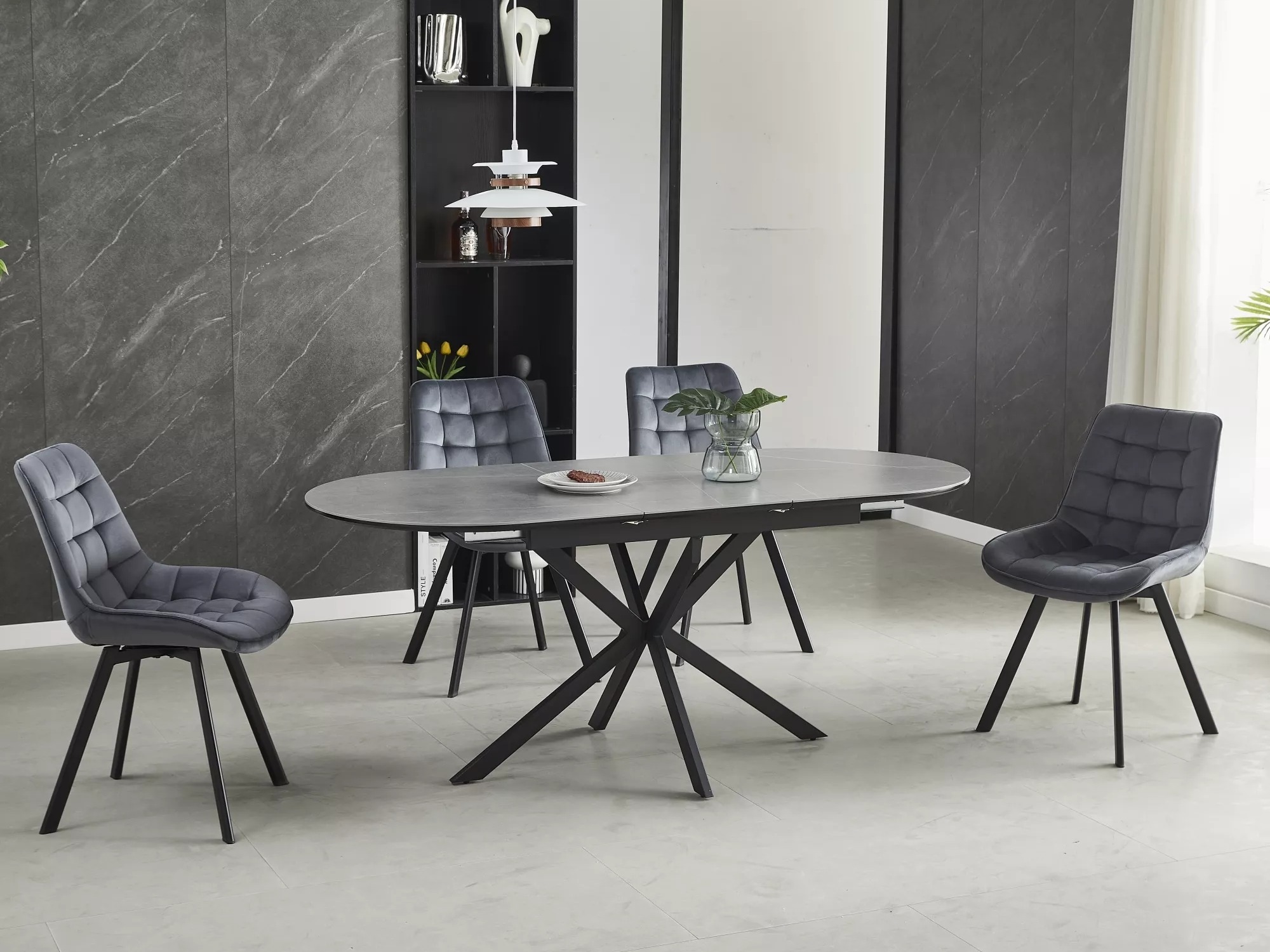 Table Detroit 862 (Marbre gris)