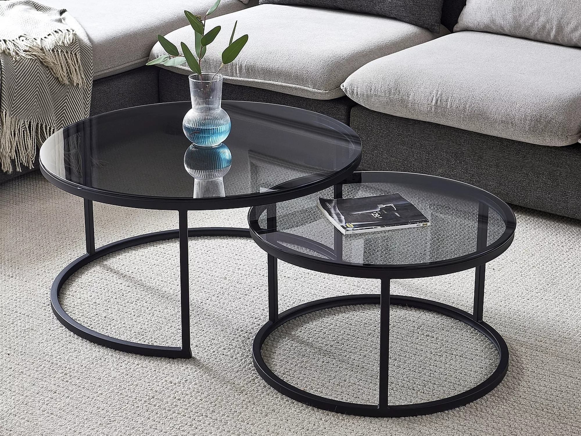 Ensemble tables basses Detroit 607 (Noir)