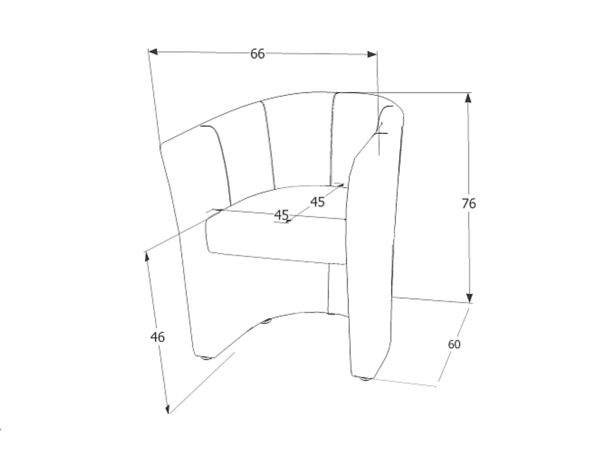 Fauteuil Detroit 854 (Noir)