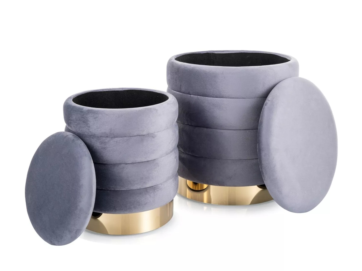 Ensemble de poufs Detroit 906 (Gris)