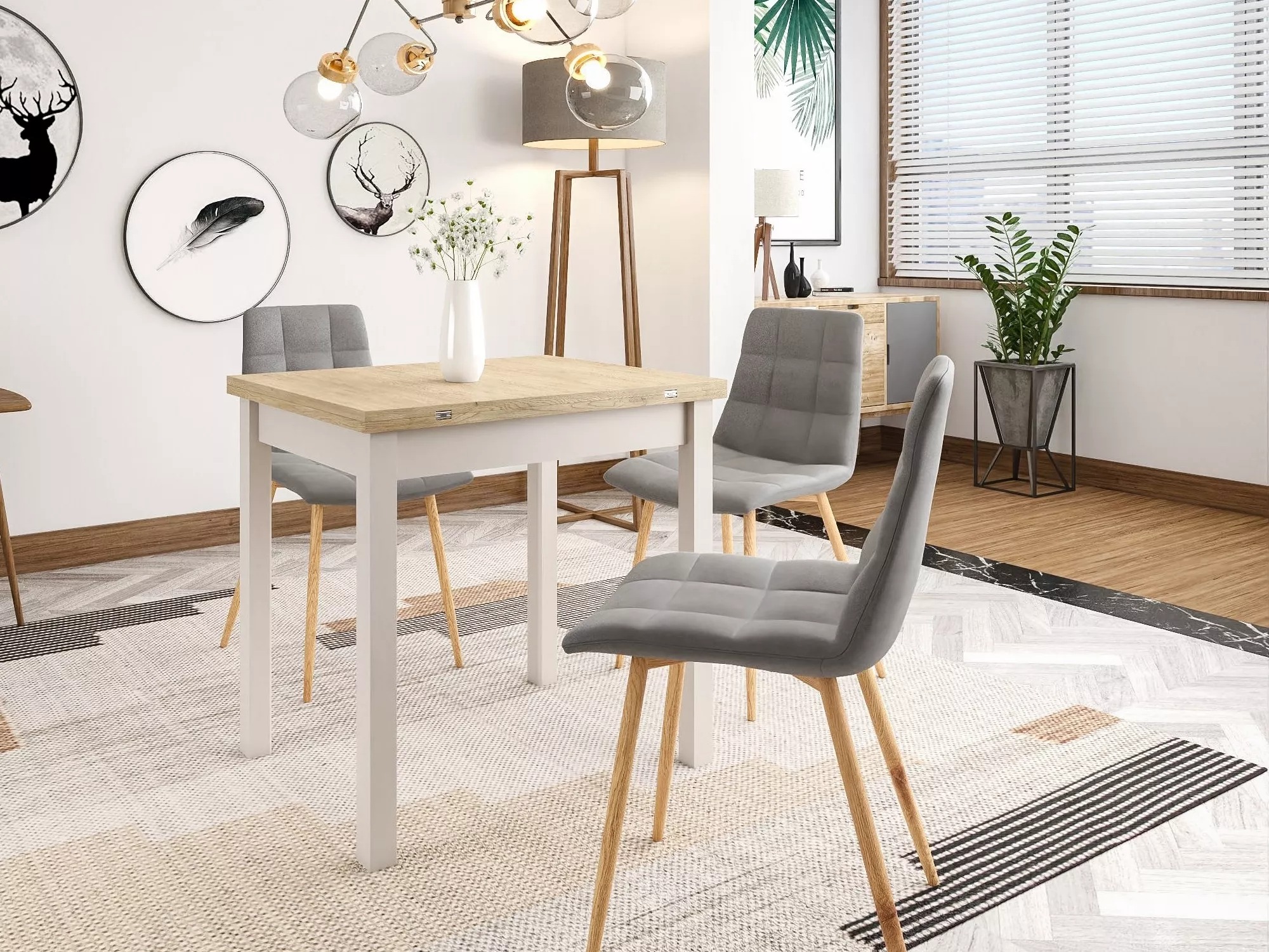 Table Detroit 898 (Chêne + Cachemire)