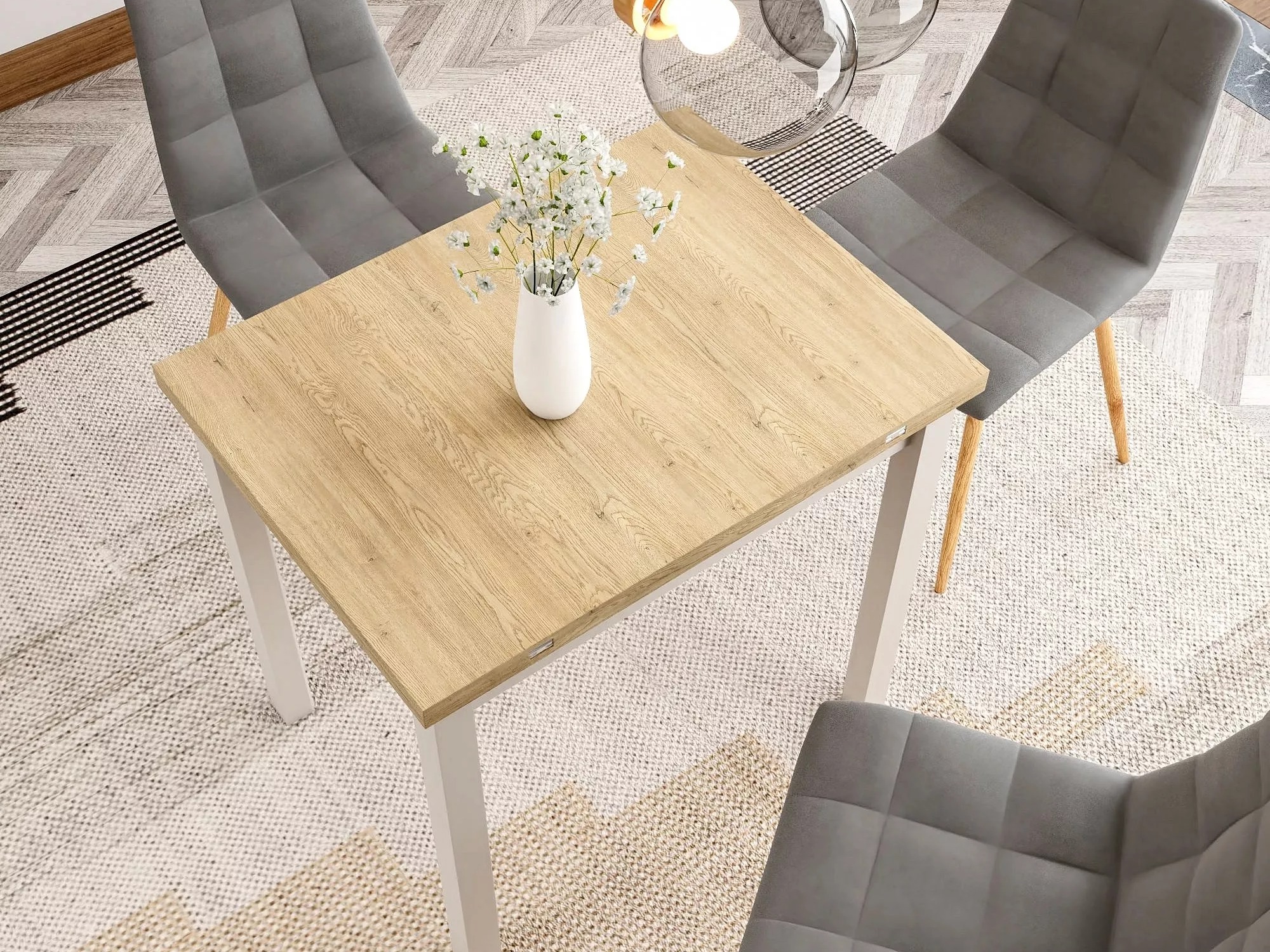 Table Detroit 898 (Chêne + Cachemire)