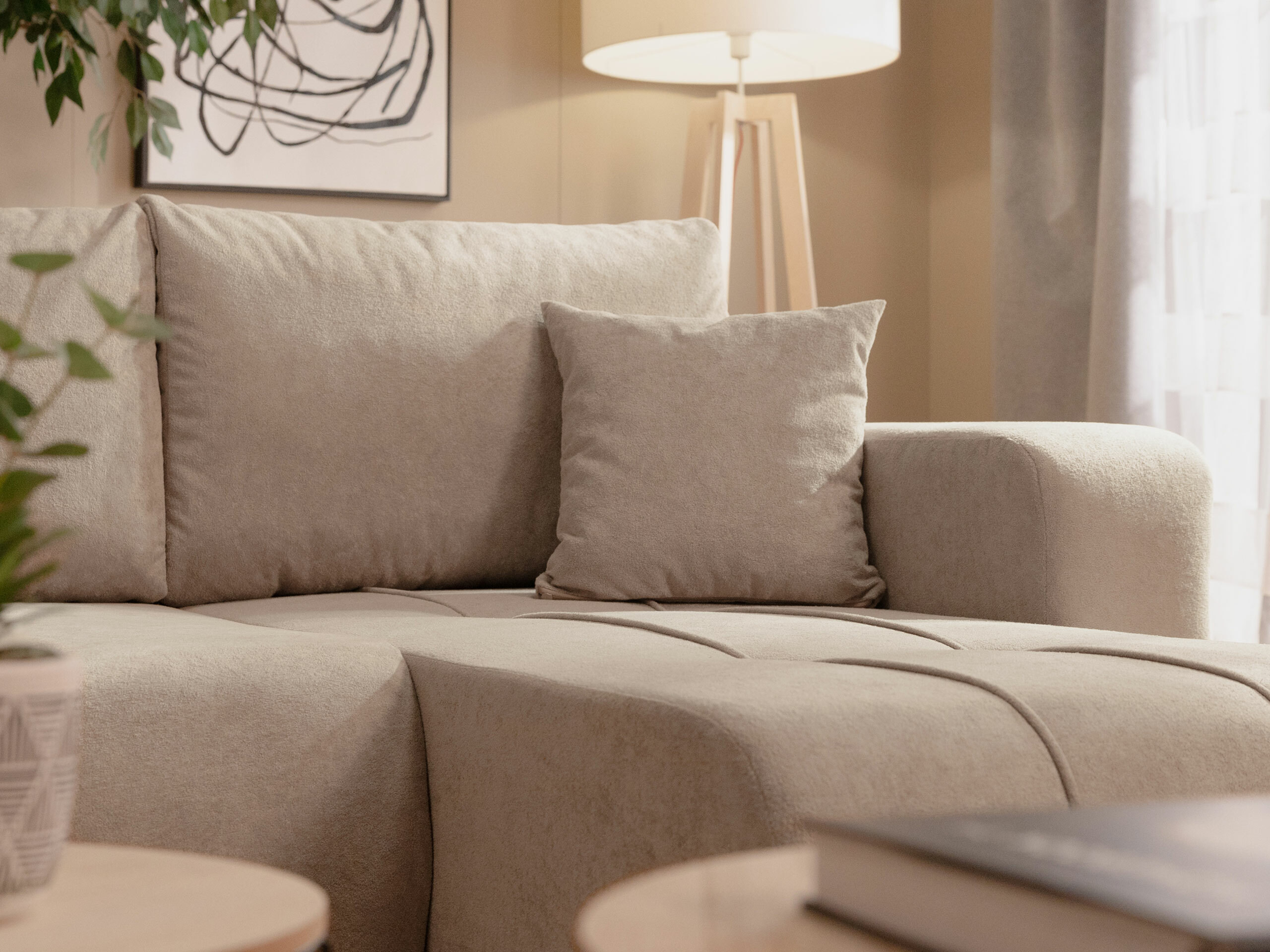 Canapé d'angle Comfivo Laurus II (Velo 623)