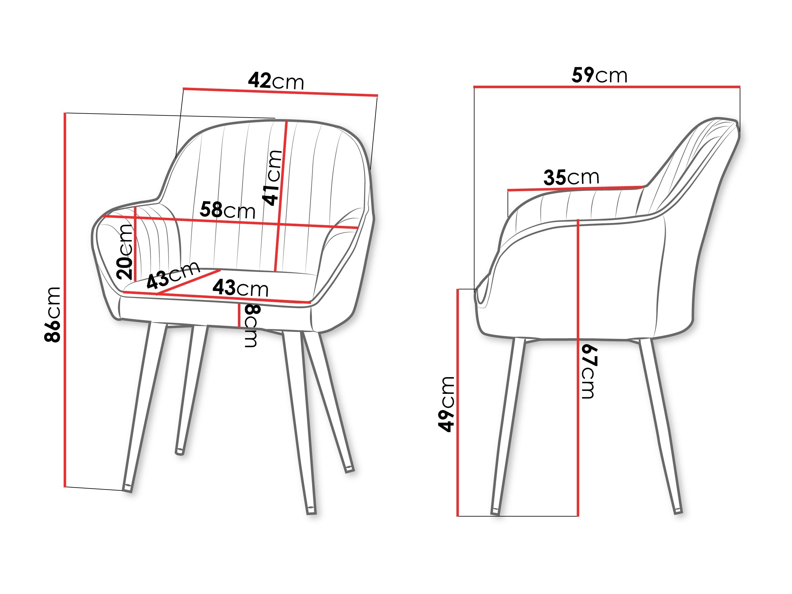 Chaise Comfivo Hilaritas VIII (Gris)