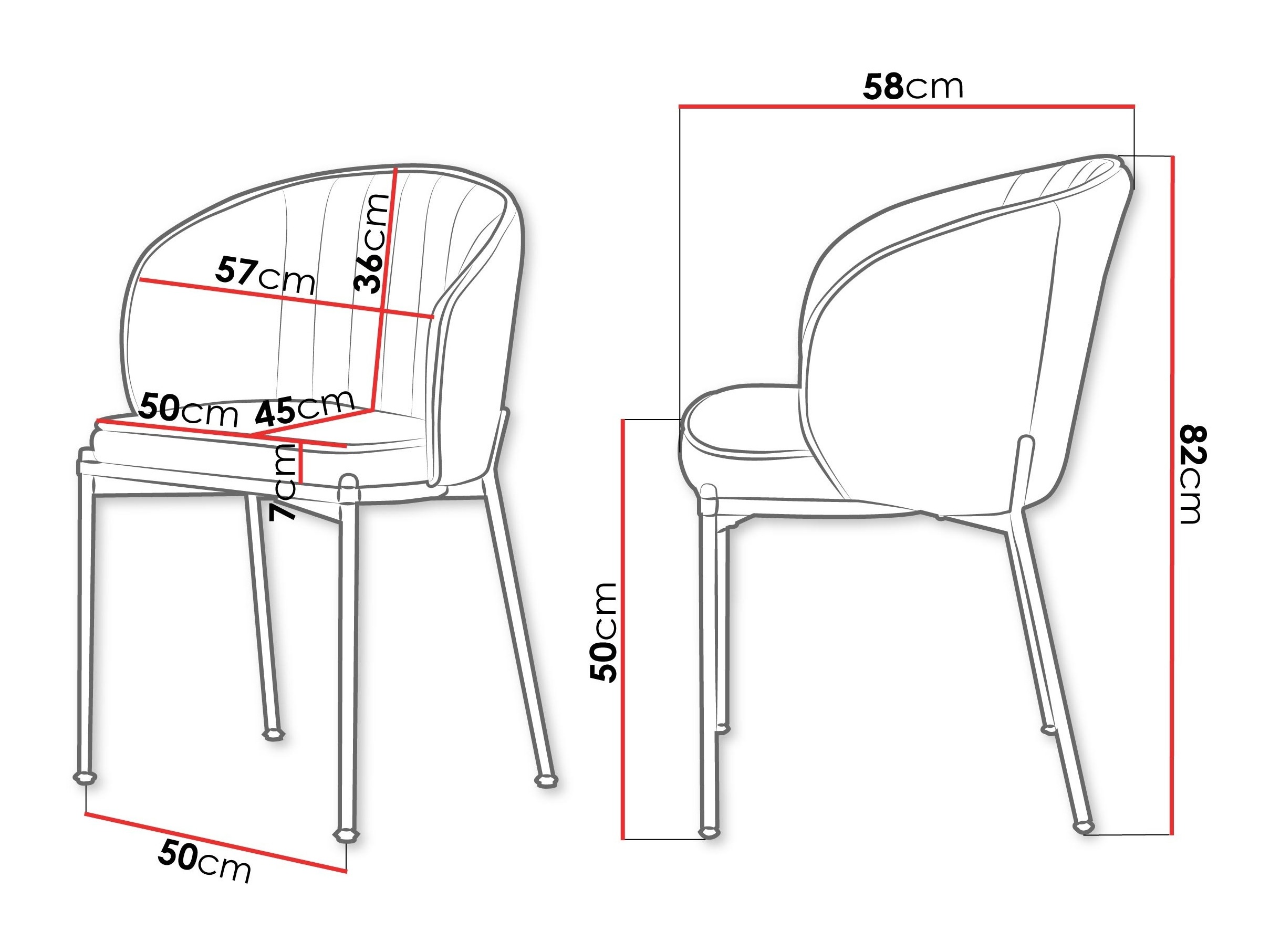 Chaise Comfivo Hilaritas XVII (Gris)
