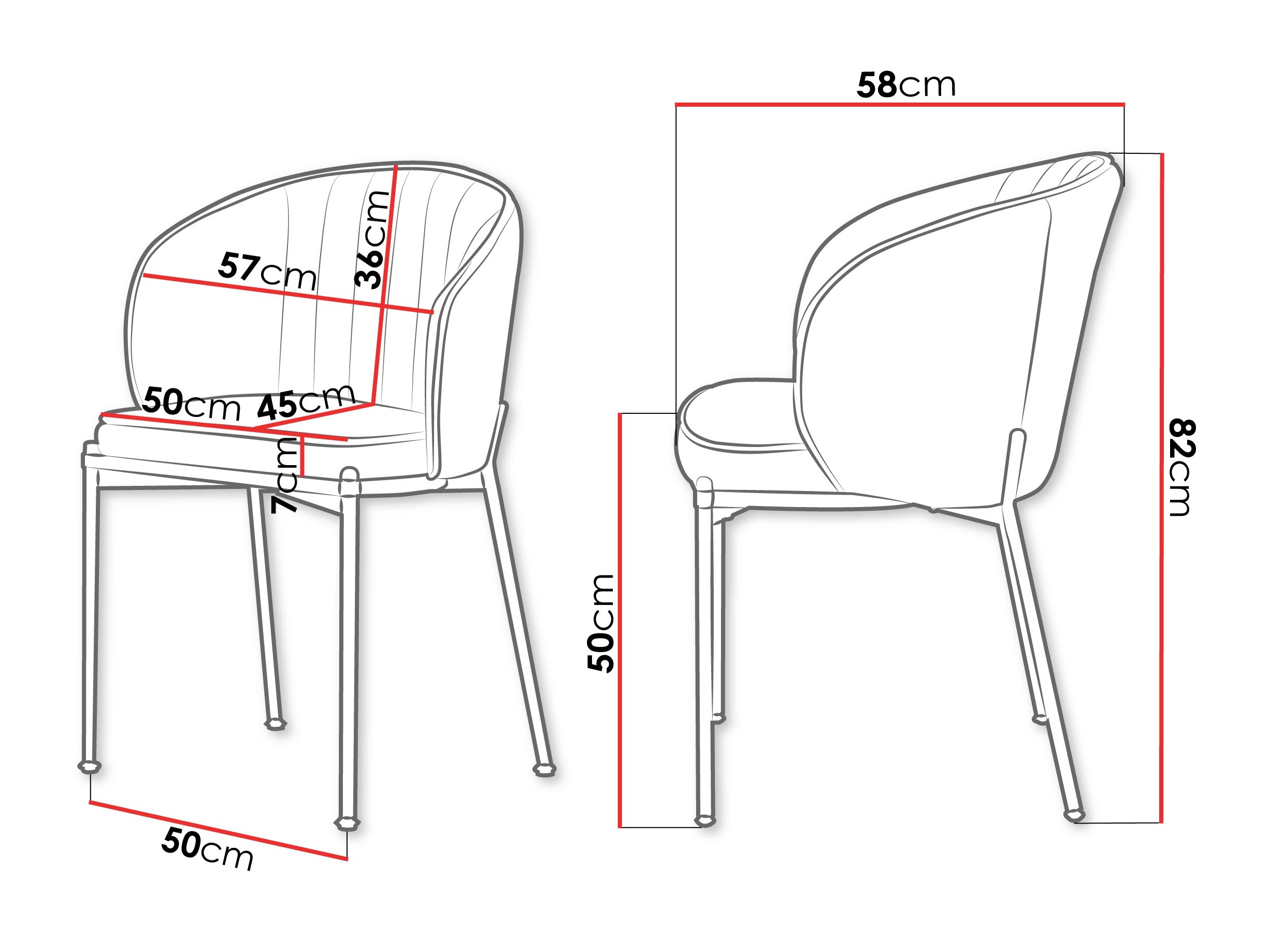 Chaise Comfivo Hilaritas XVII (Noir)