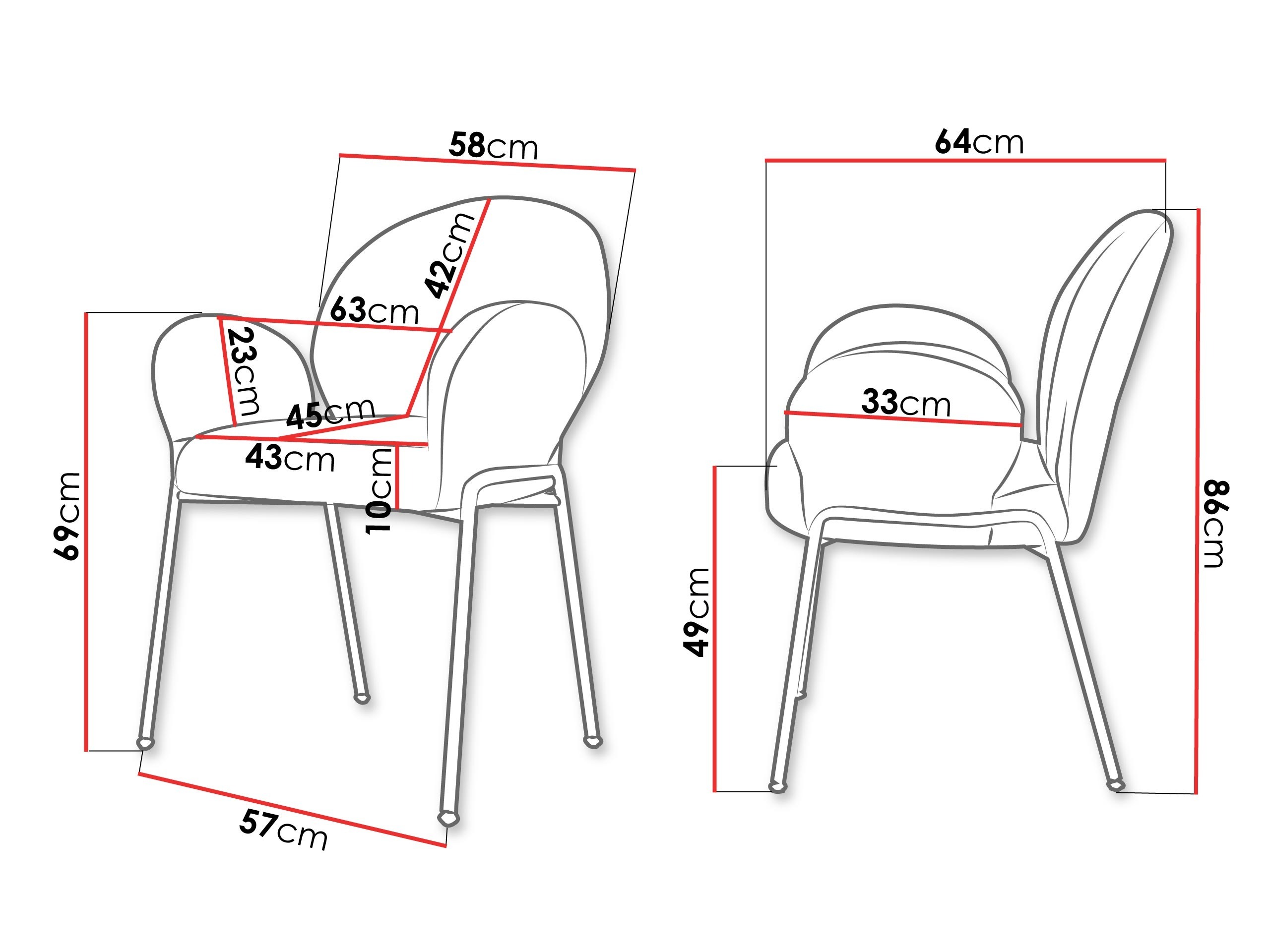 Chaise Comfivo Hilaritas XVIII (Gris)