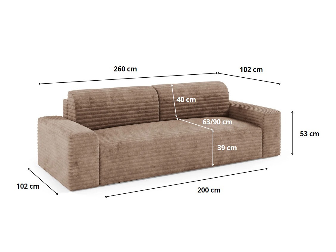 Canapé convertible Franklin 139 (Tilia 77)