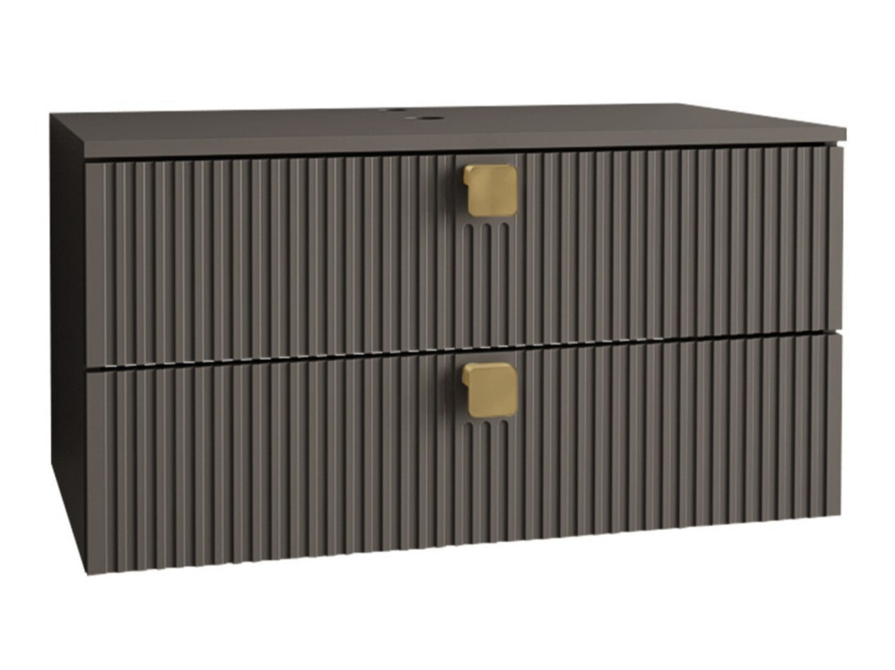 Armoire de salle de bains murale pour lavabo Panium (Gris)