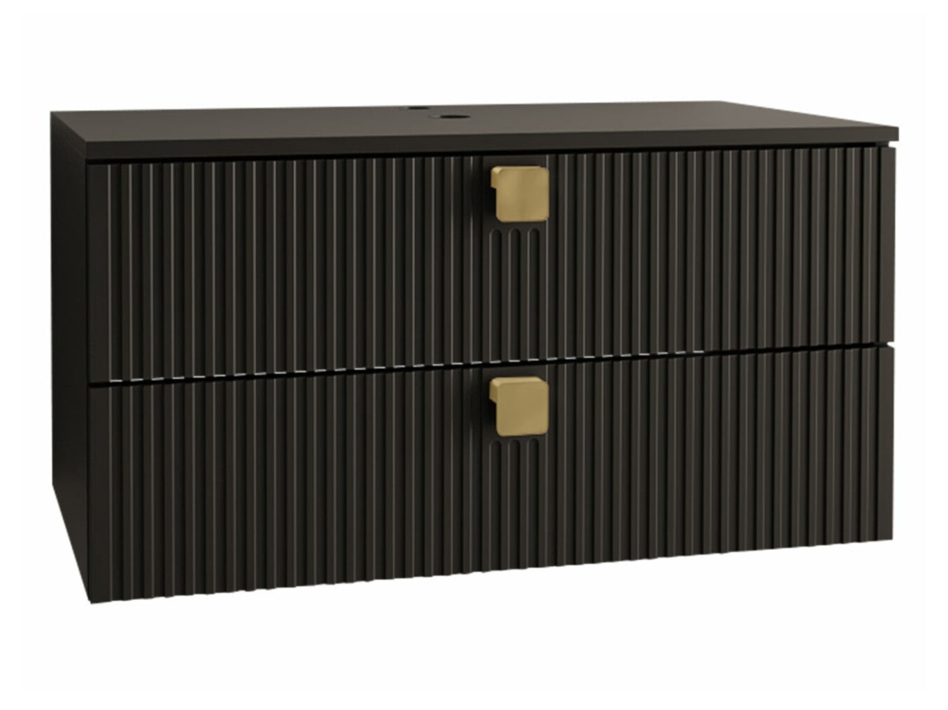 Armoire de salle de bains murale pour lavabo Panium (Noir)