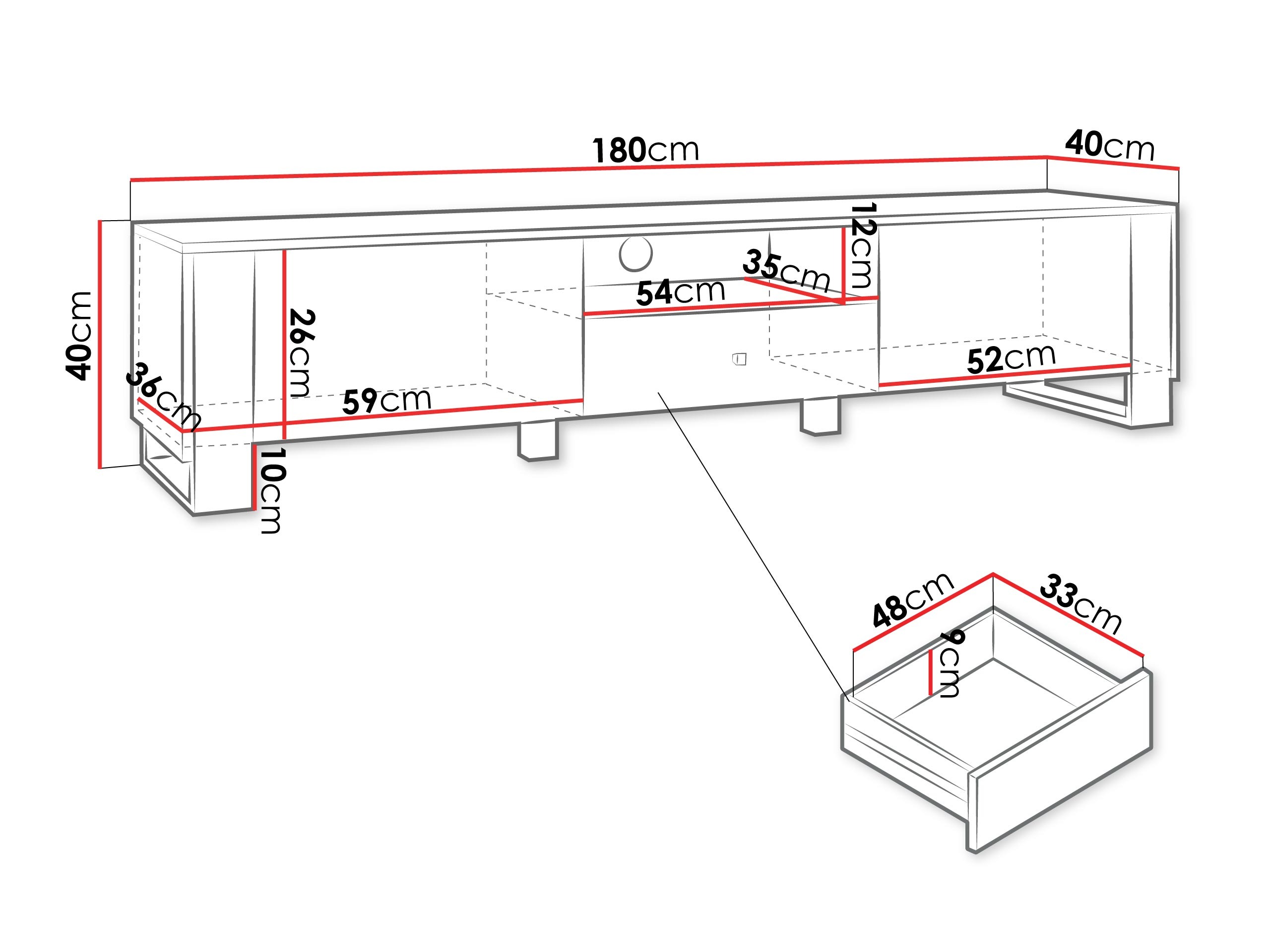 Meuble TV Comfivo Vestora