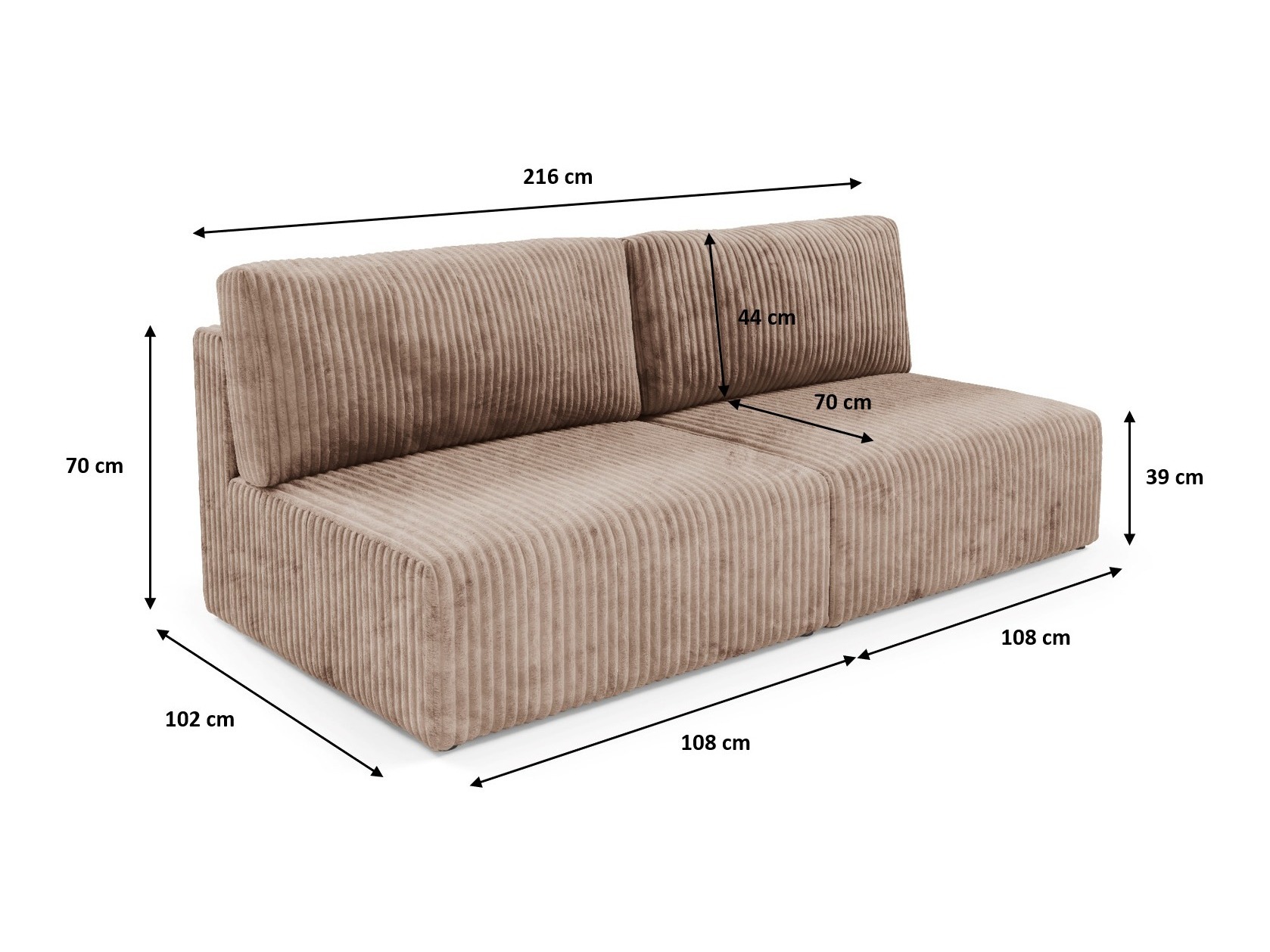 Canapé convertible Franklin 150 (Tilia 100)