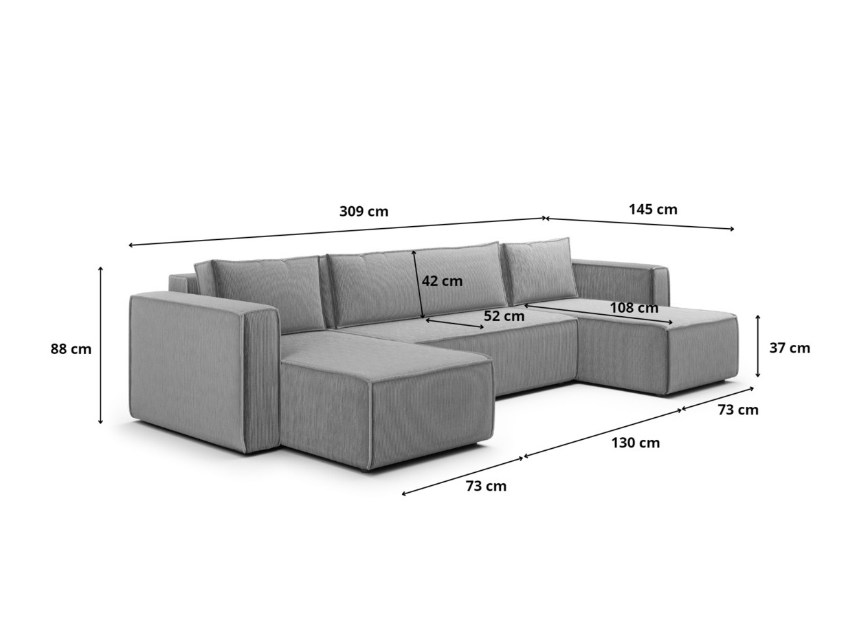 Canapé d'angle Franklin 151 (Poso 01)