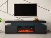 Meuble TV Monfero 104 (Noir + Noir brillant)