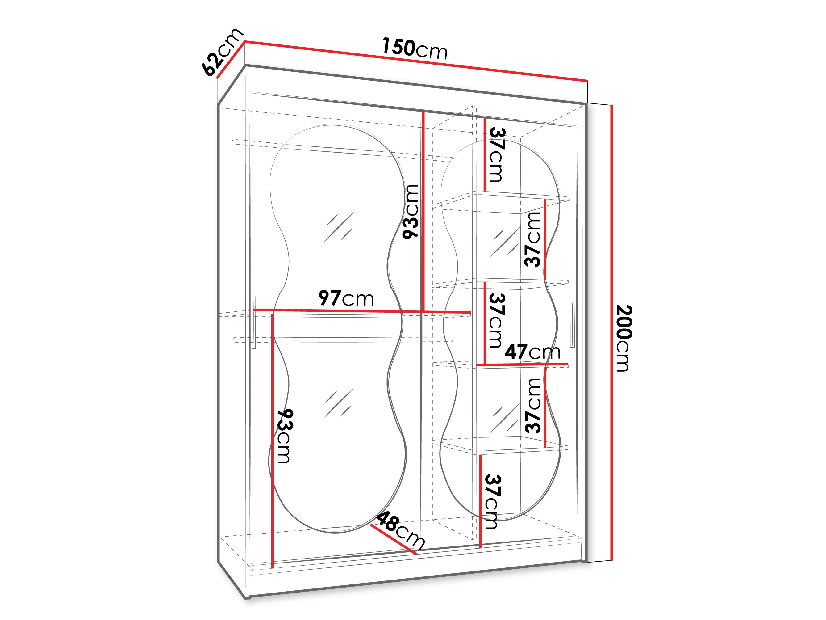 Armoire Hartford 528 (Cachemire)