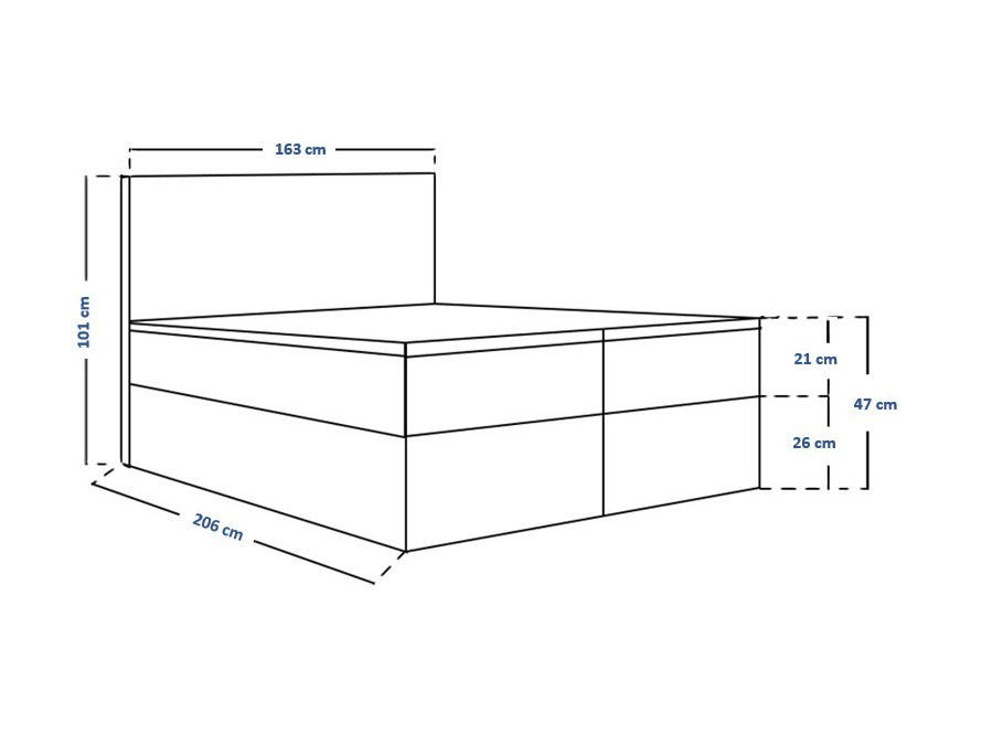 Lit boxspring Franklin 164 (Kronos 19)