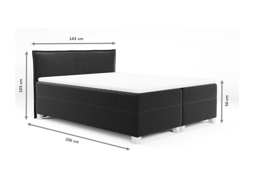 Lit boxspring Franklin 165 (Kronos 19)