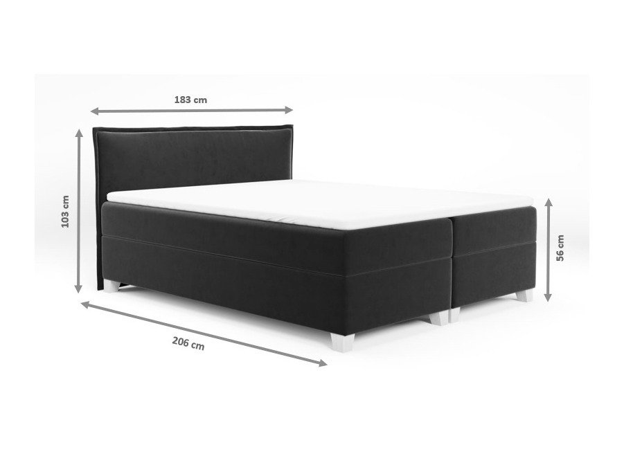 Lit boxspring Franklin 165 (Kronos 19)