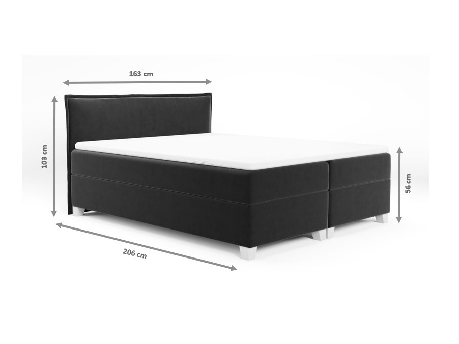 Lit boxspring Franklin 165 (Kronos 22)